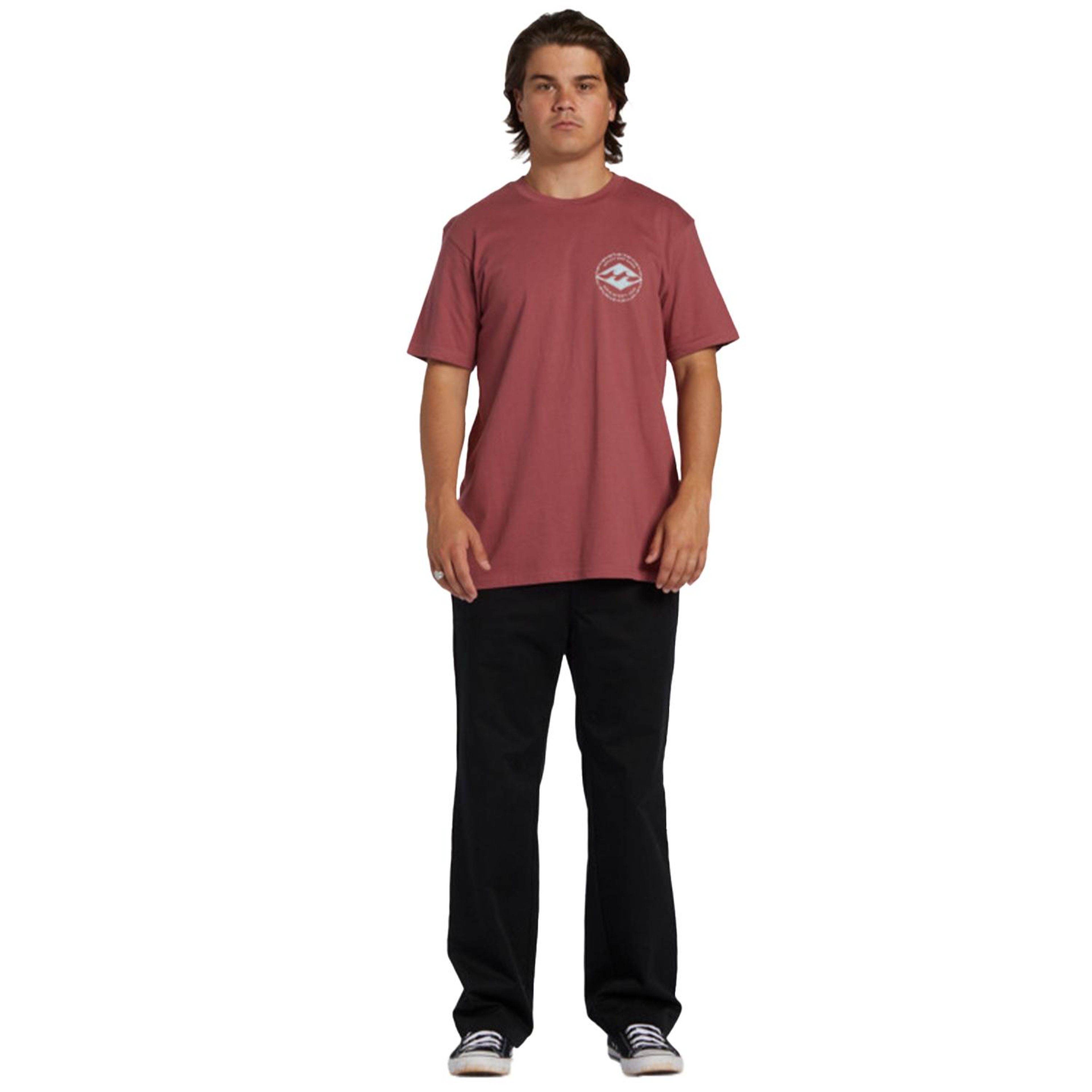 Billabong Rotor Diamond Erkek Pembe Tişört