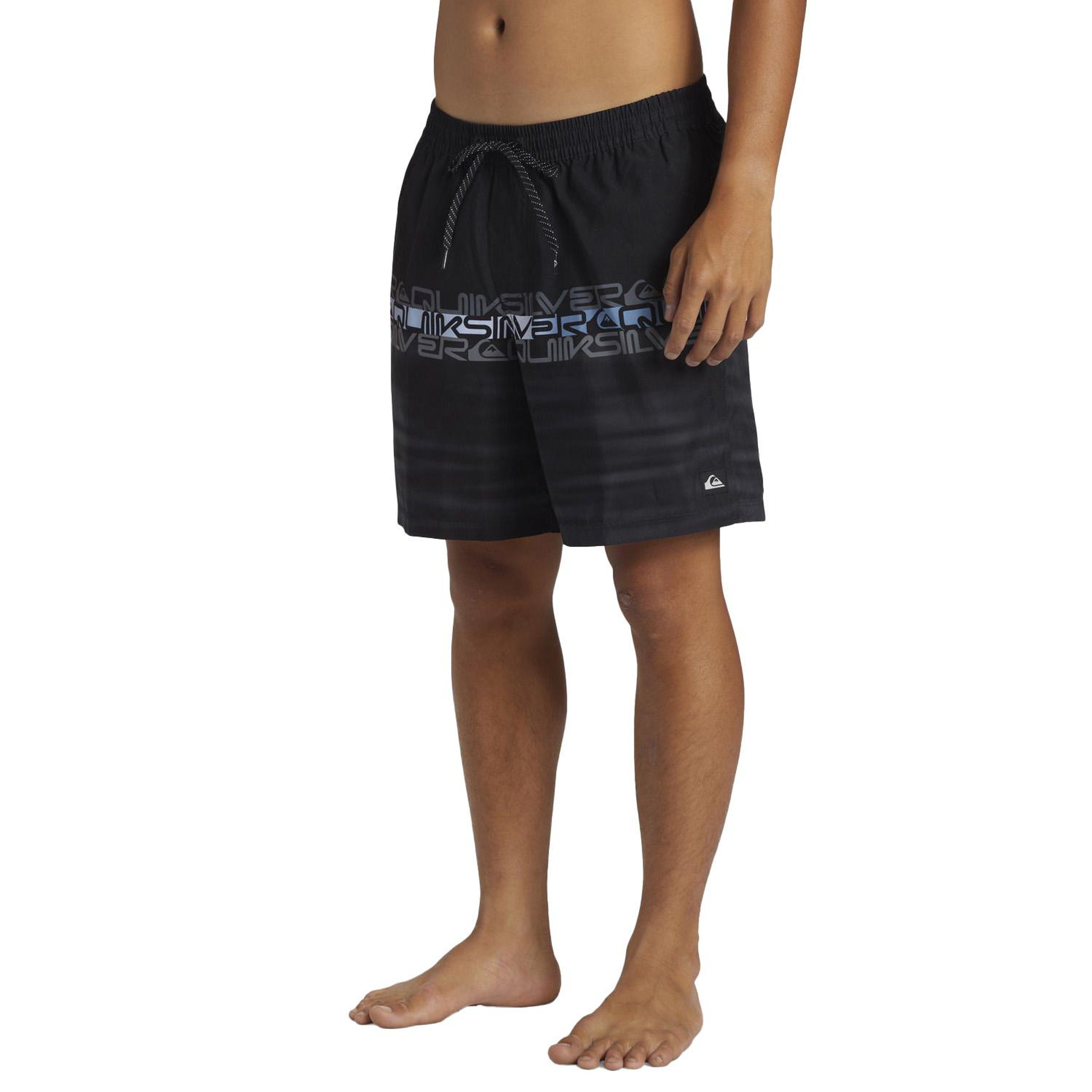 Quiksilver Everyday Wordblock 17 Erkek Siyah Volley Short