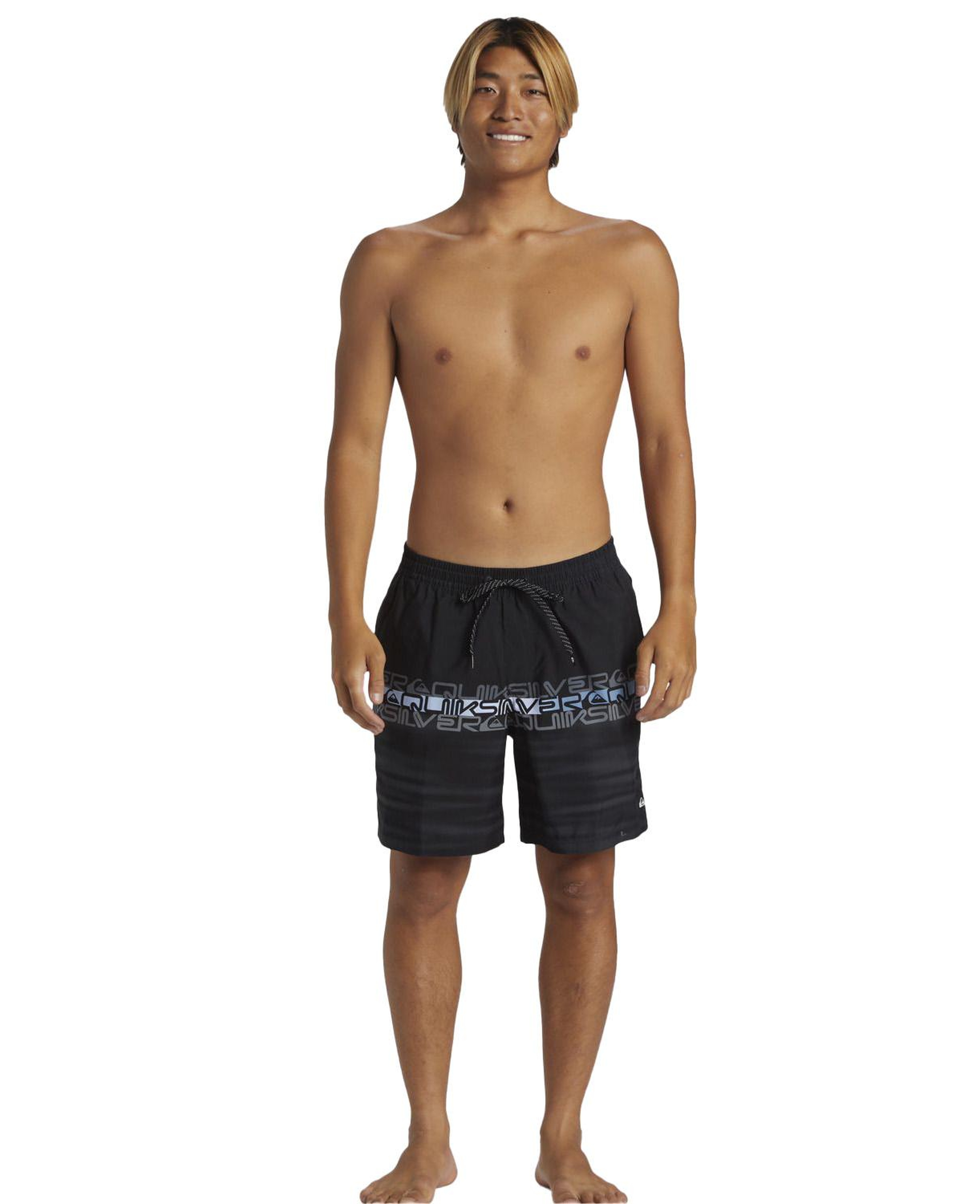 Quiksilver Everyday Wordblock 17 Erkek Siyah Volley Short