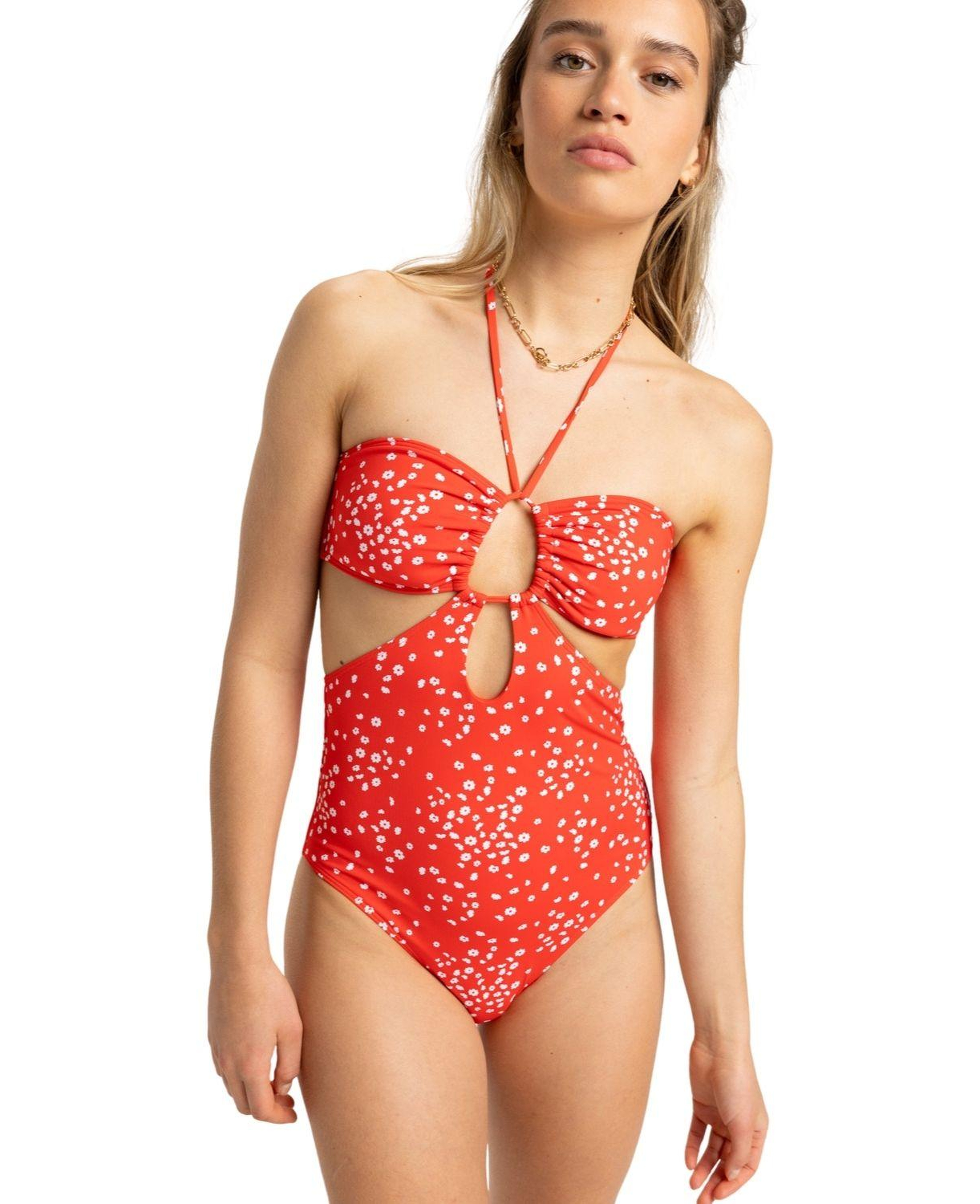 Roxy PT Beach Classics Fashion OP Kadın Kırmızı Mayo