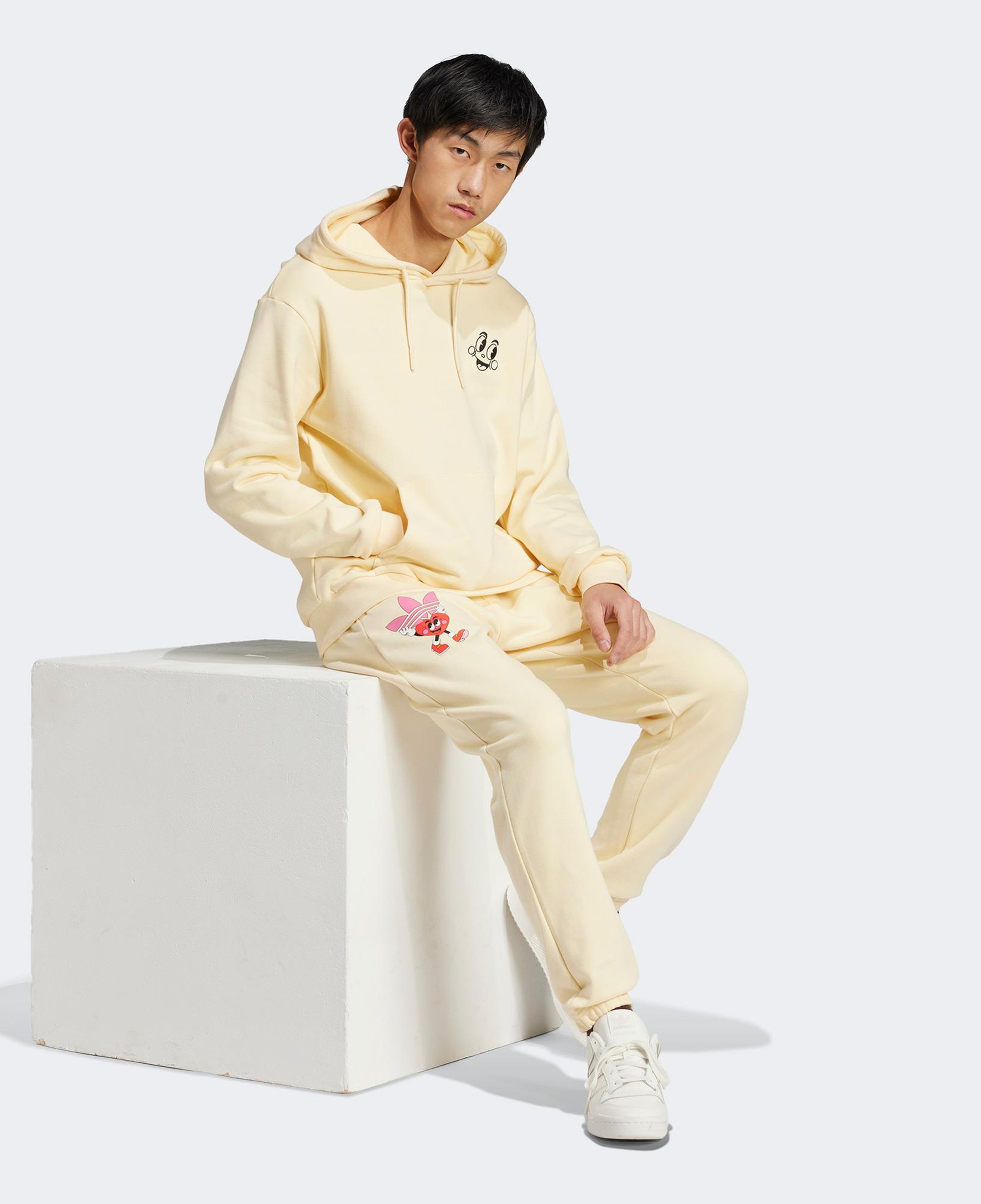 adidas Originals 70s Fleece Nelson Erkek Krem Eşofman Altı