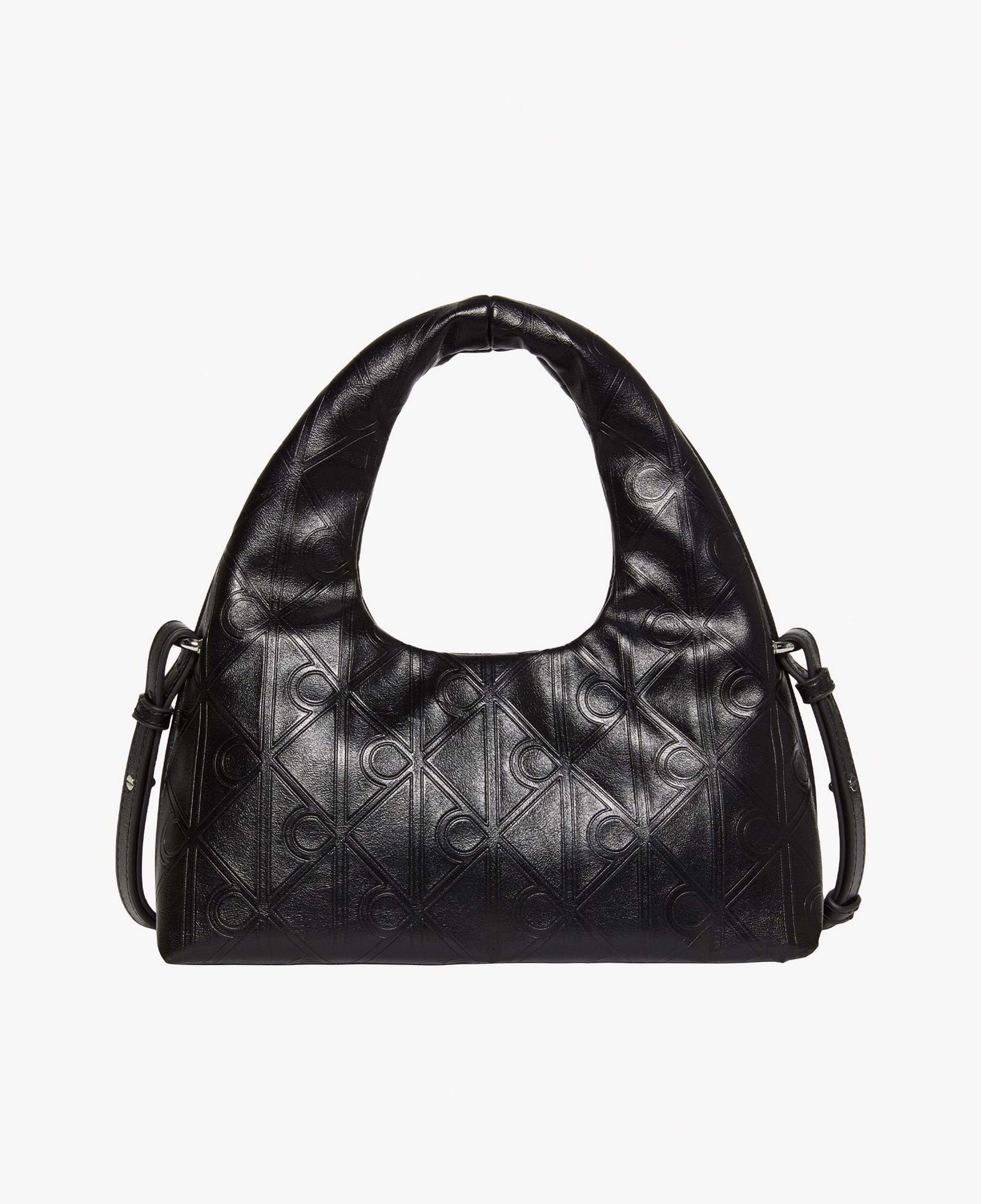 Calvin Klein Emblem Puffer With Strap Kadın Siyah Çapraz Çanta