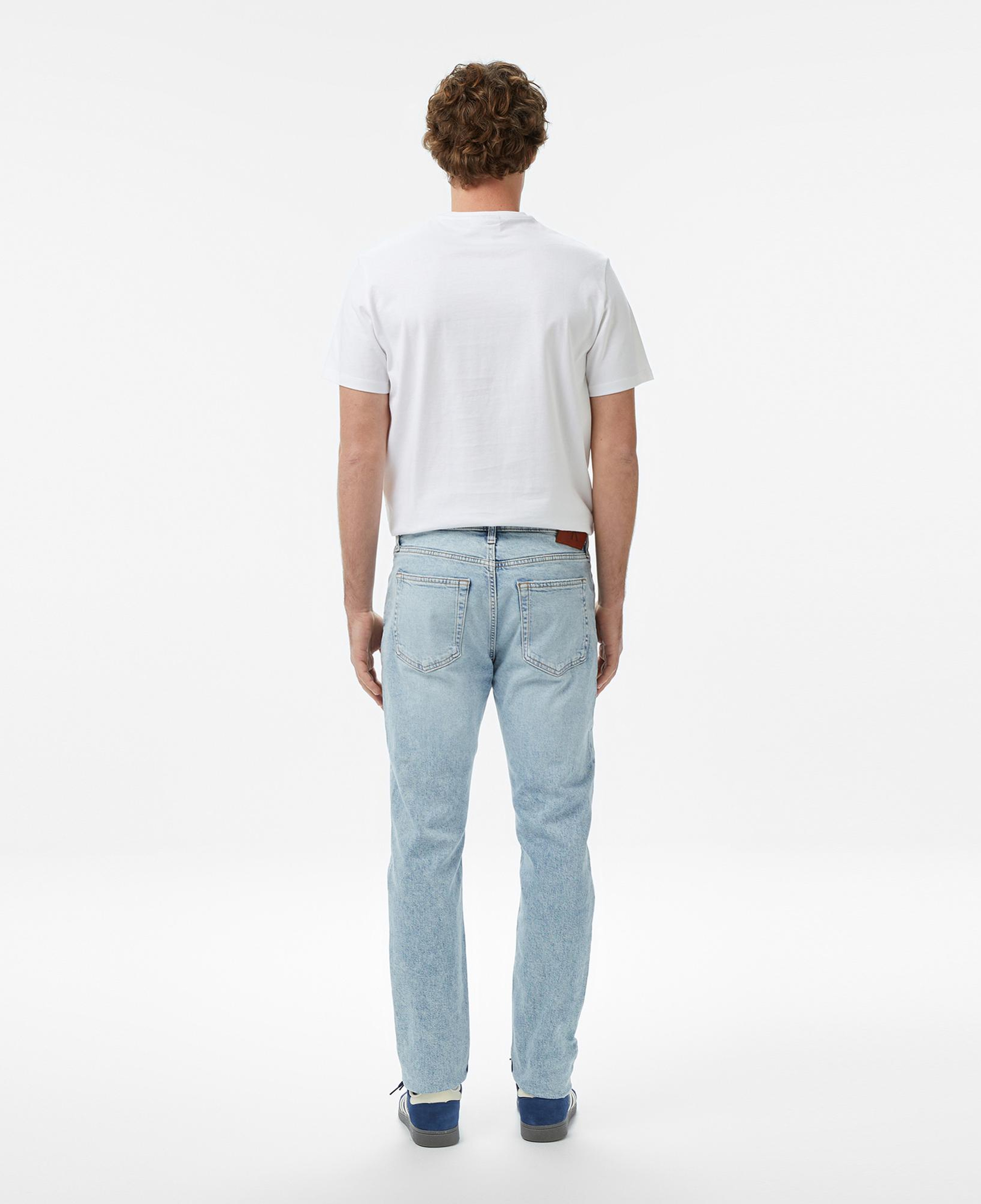 Calvin Klein Slim Taper Marbled Beacon Erkek Mavi Jean