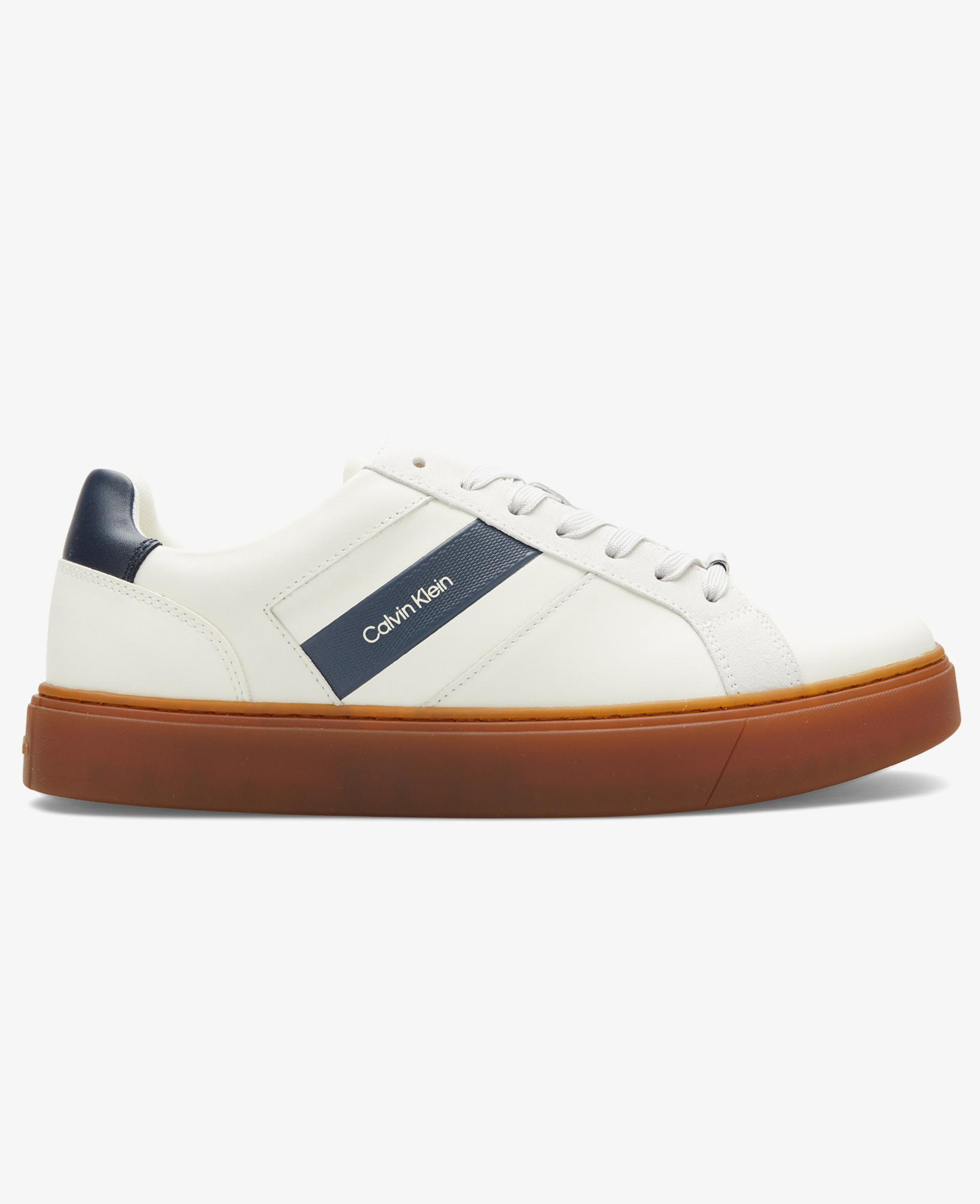 Calvin Klein Classic Cupsole Laceup Tape Erkek Bej Sneaker