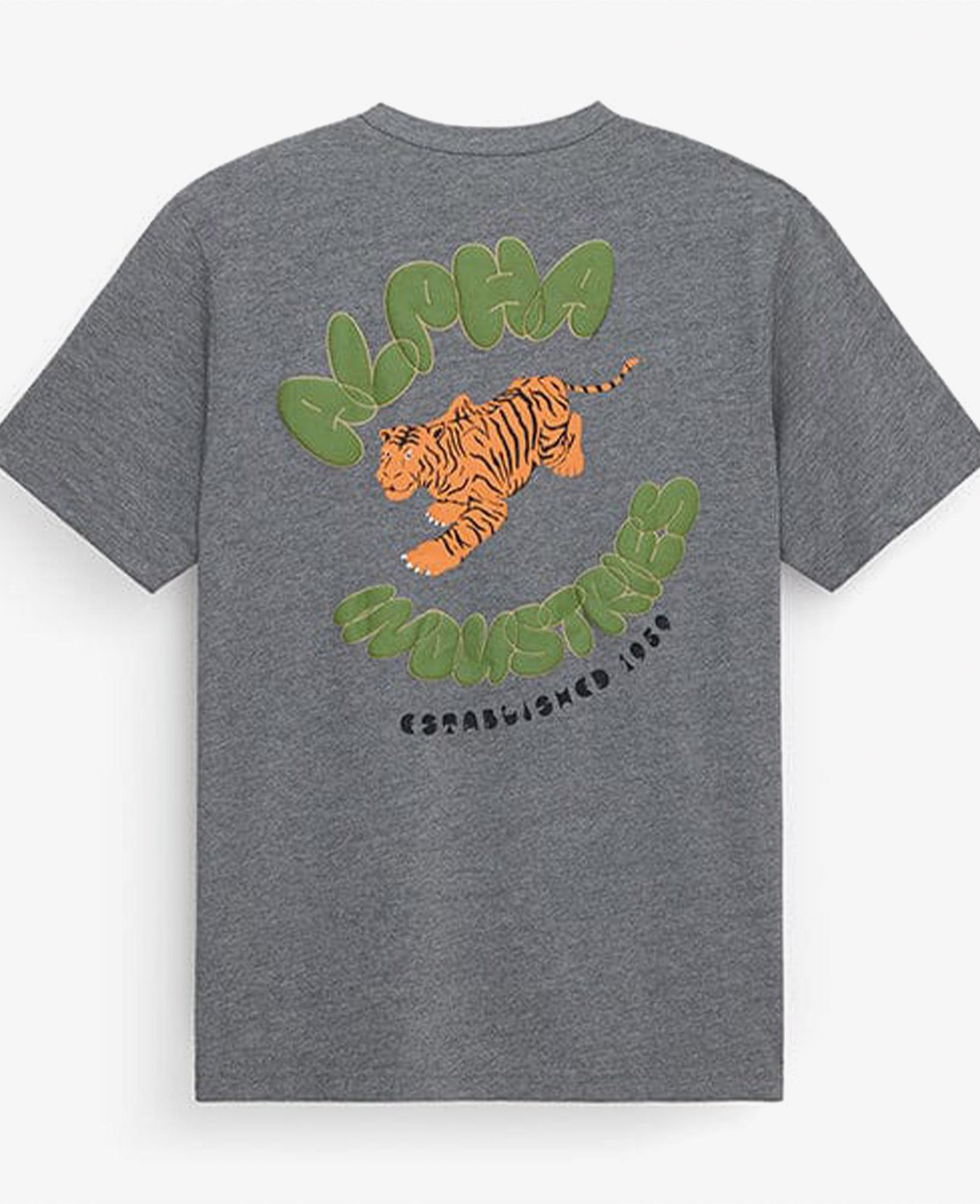 Alpha Industries Tiger Erkek Gri T-Shirt