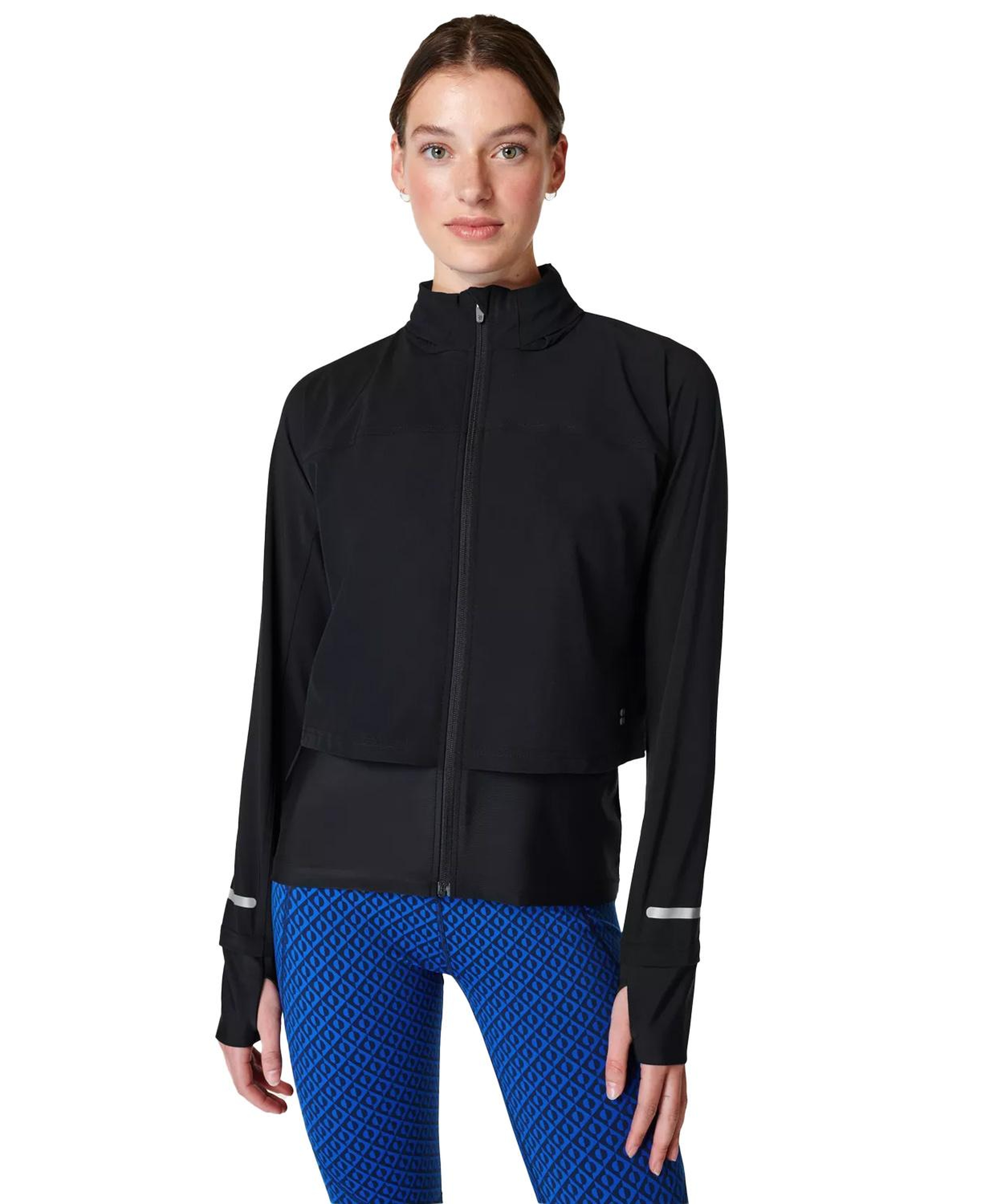 Sweaty Betty Fast Track Running Kadın Siyah Koşu Ceketi
