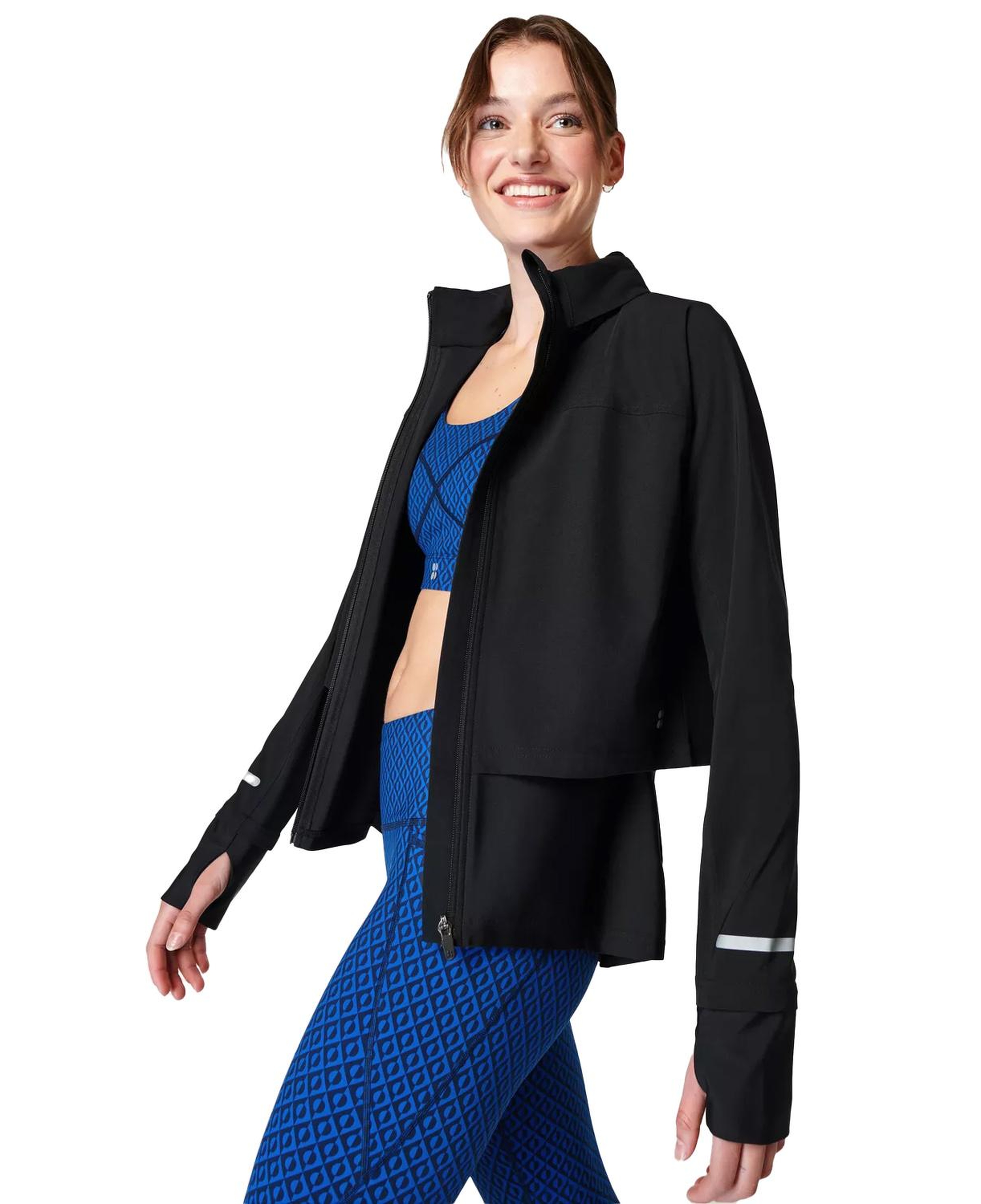 Sweaty Betty Fast Track Running Kadın Siyah Koşu Ceketi