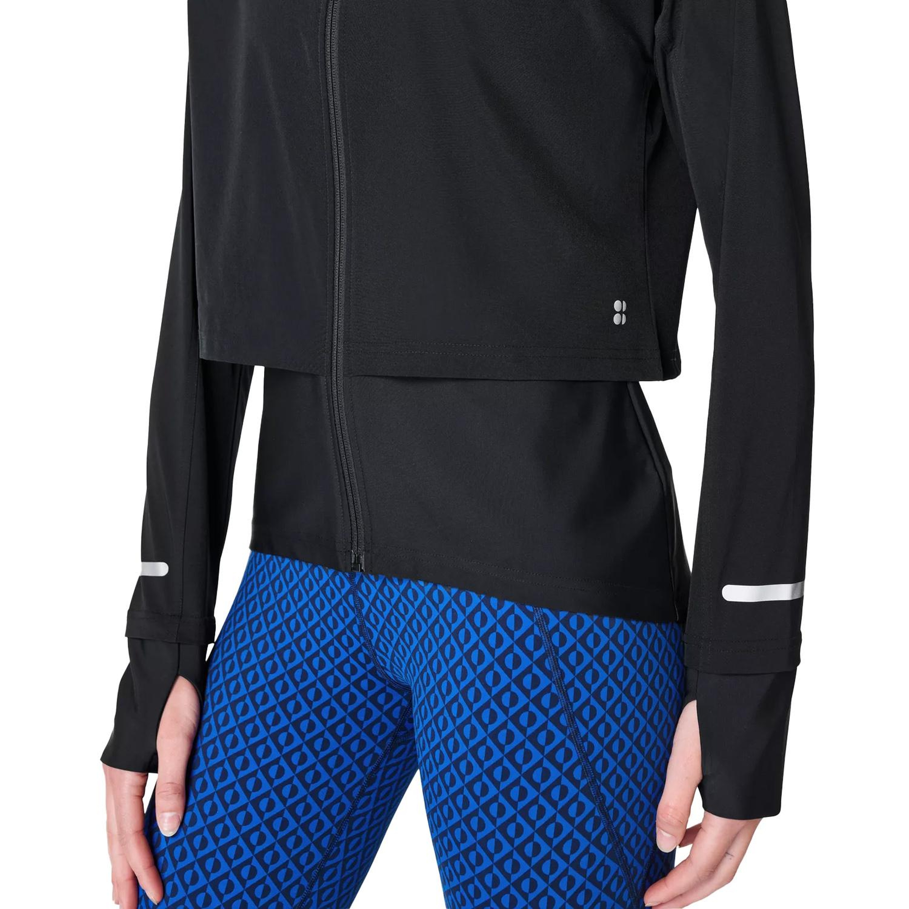 Sweaty Betty Fast Track Running Kadın Siyah Koşu Ceketi