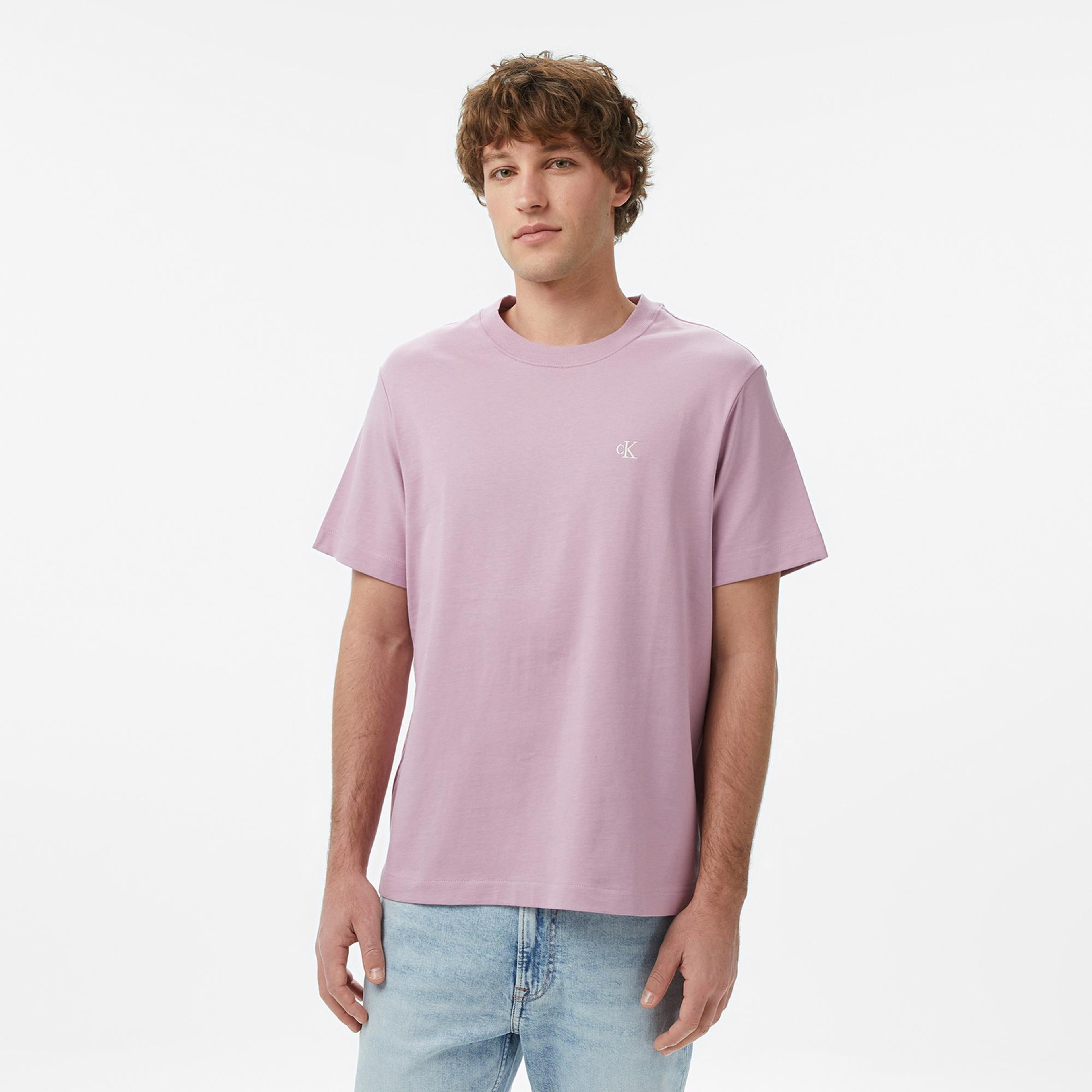 Calvin Klein Easy Monogram Erkek Pembe T-Shirt