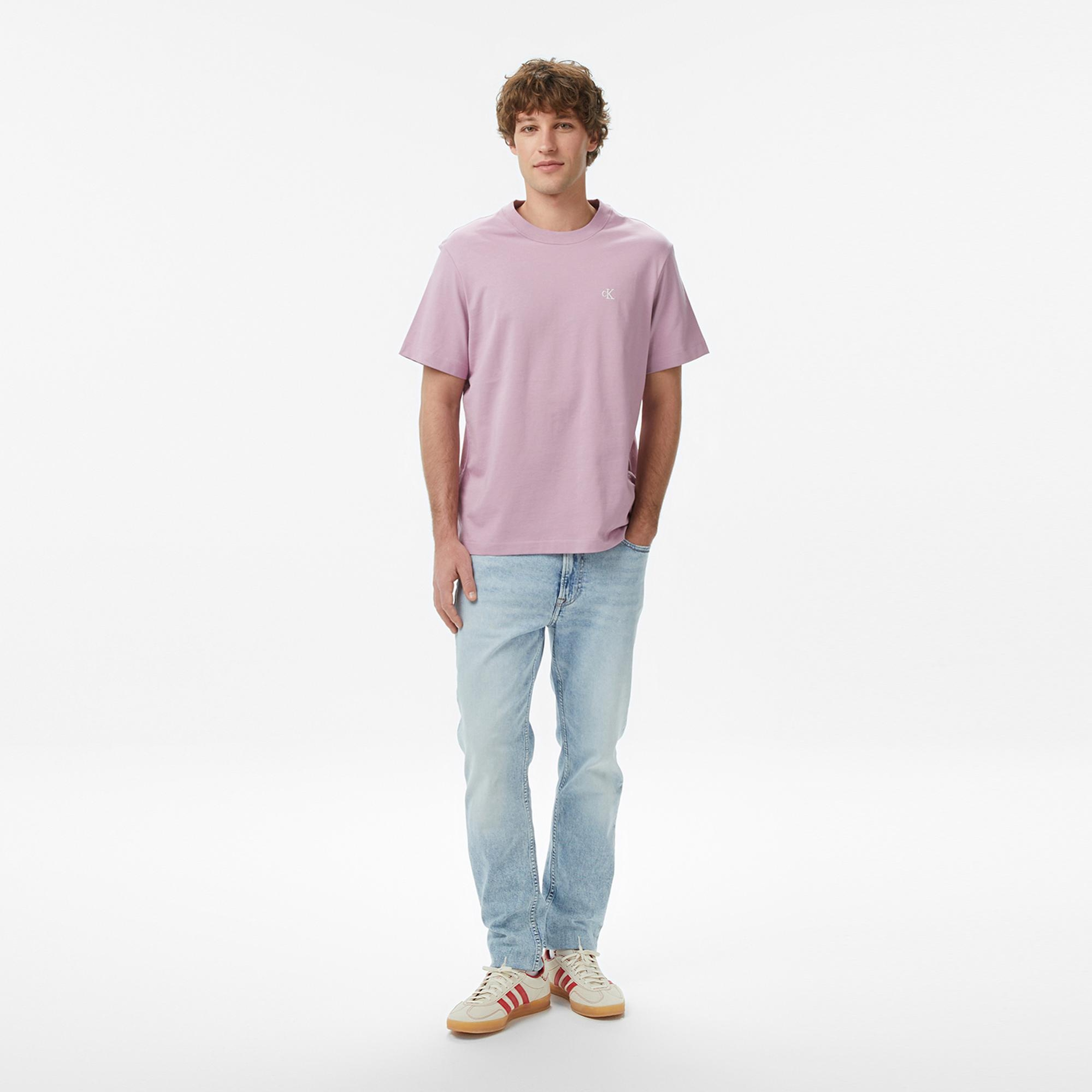Calvin Klein Easy Monogram Erkek Pembe T-Shirt