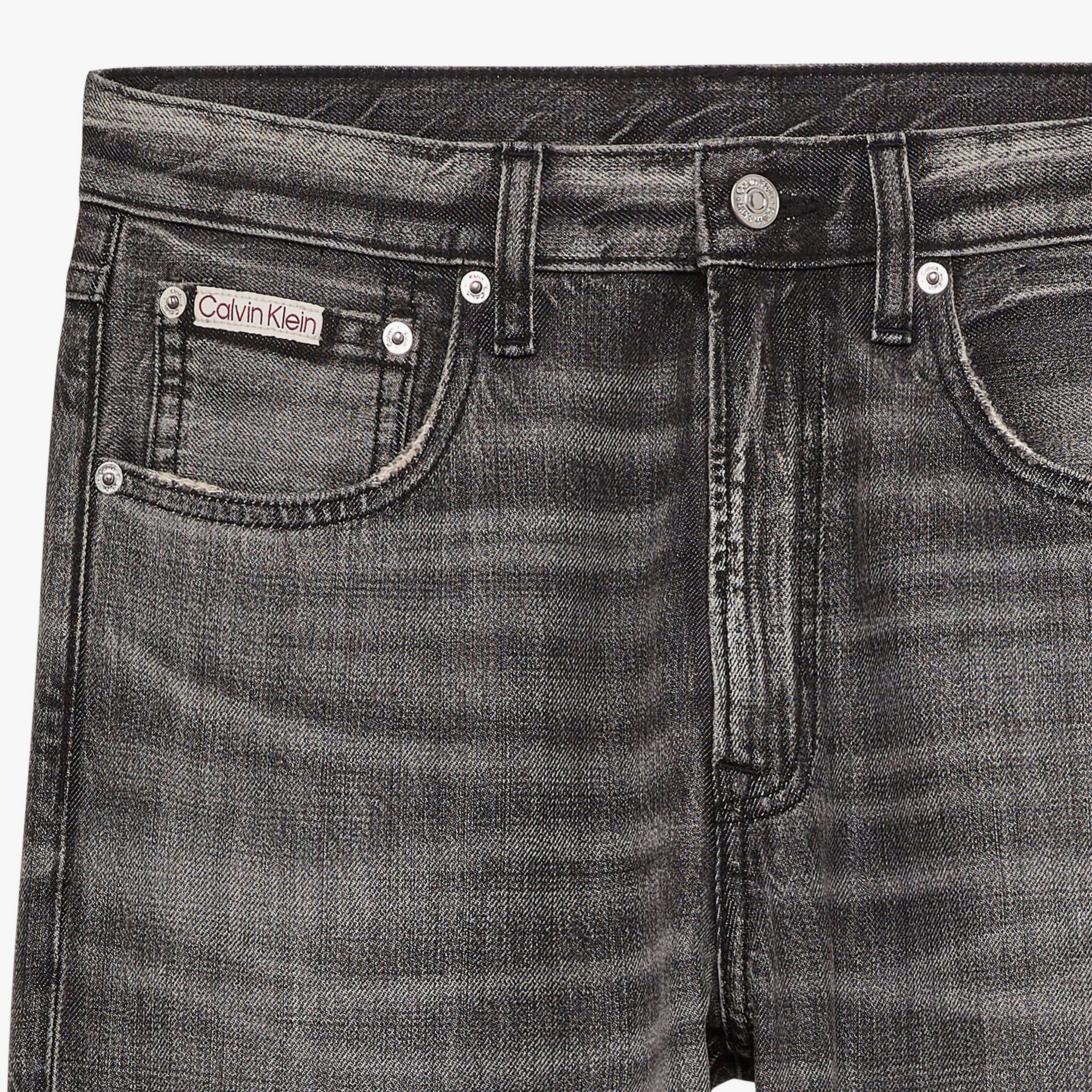 Calvin Klein 90S Straight Meteorite Tencel Erkek Gri Jean