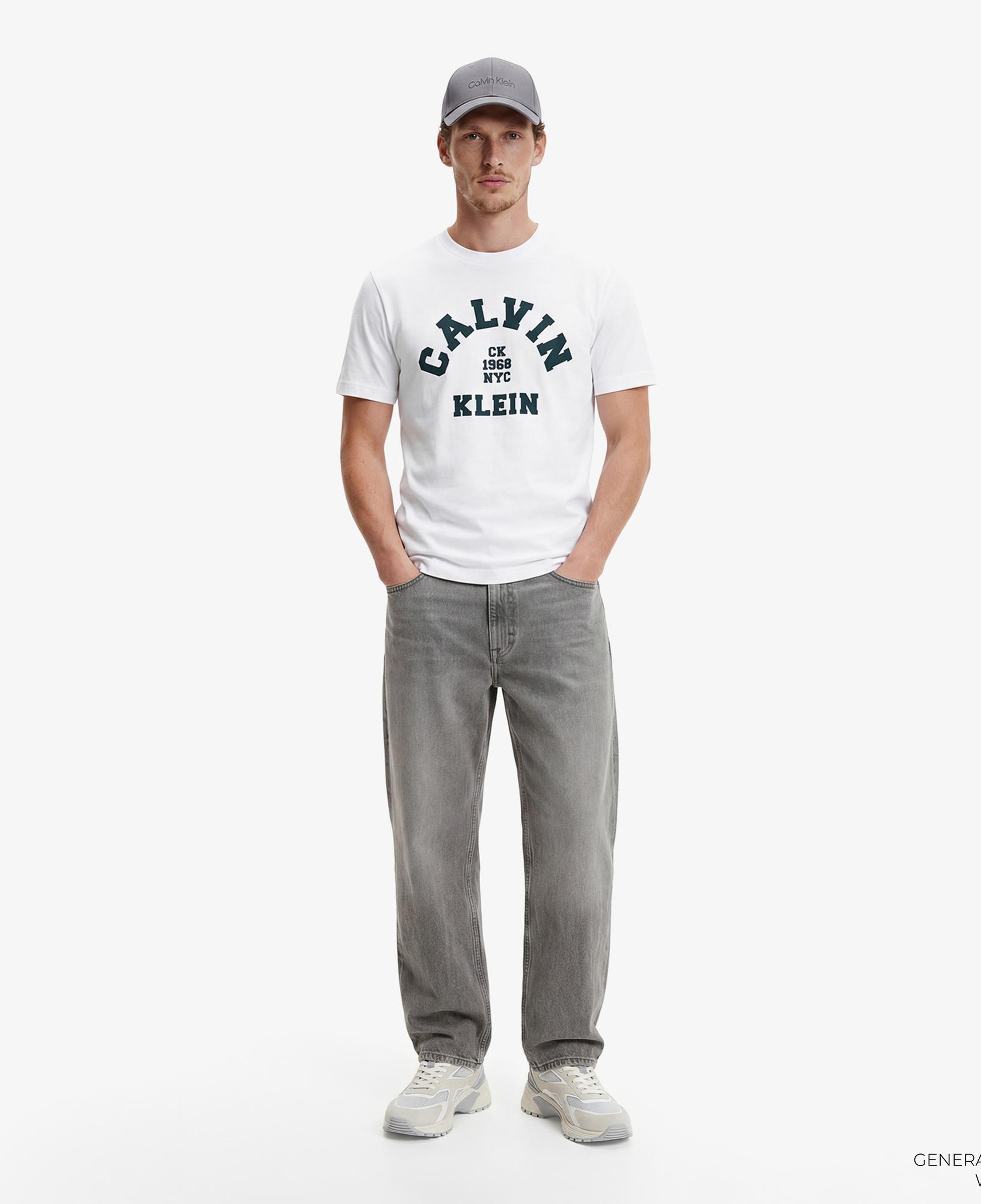 Calvin Klein 20S College Graphic Erkek Beyaz T-Shirt
