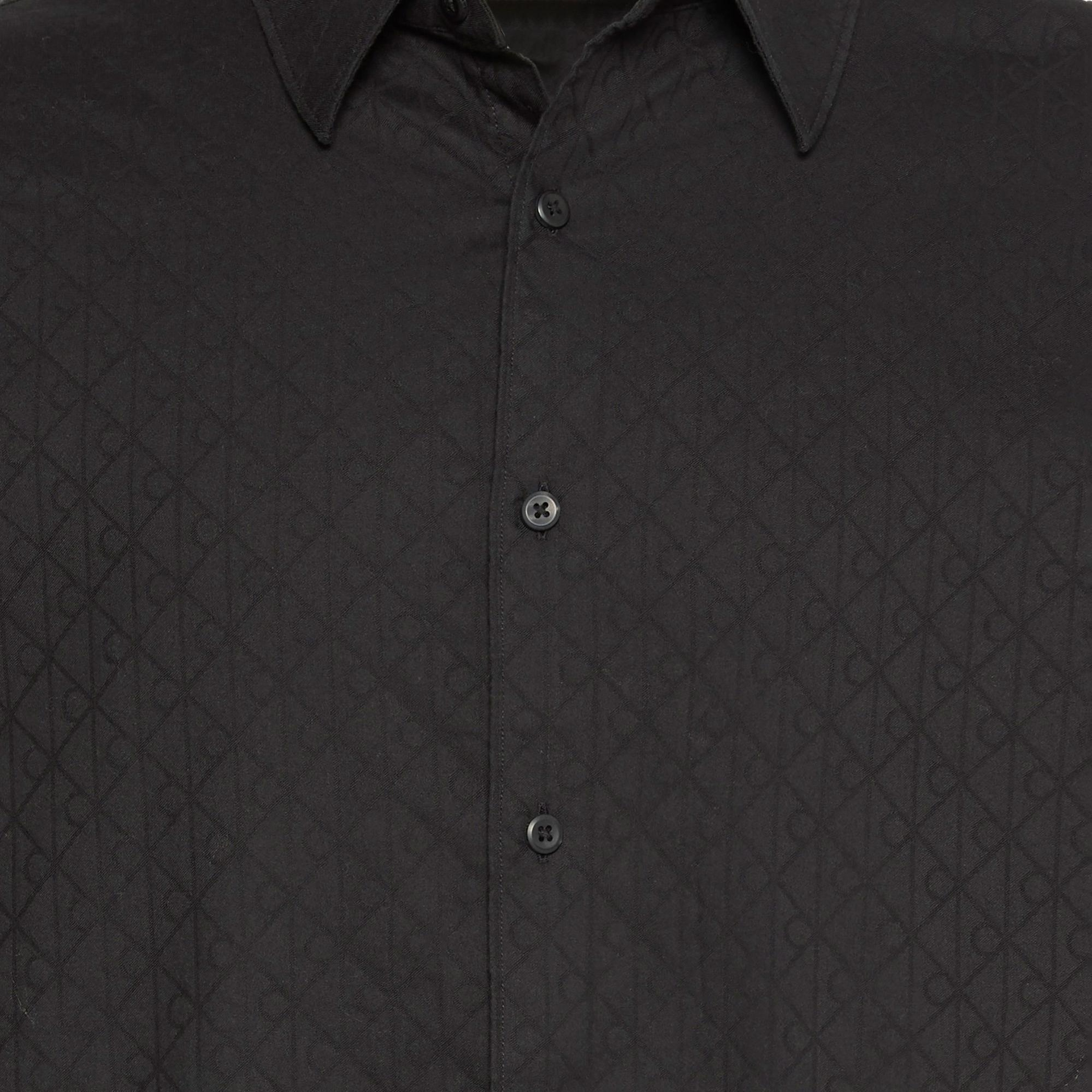 Calvin Klein Jacquard Easy Erkek Siyah Gömlek