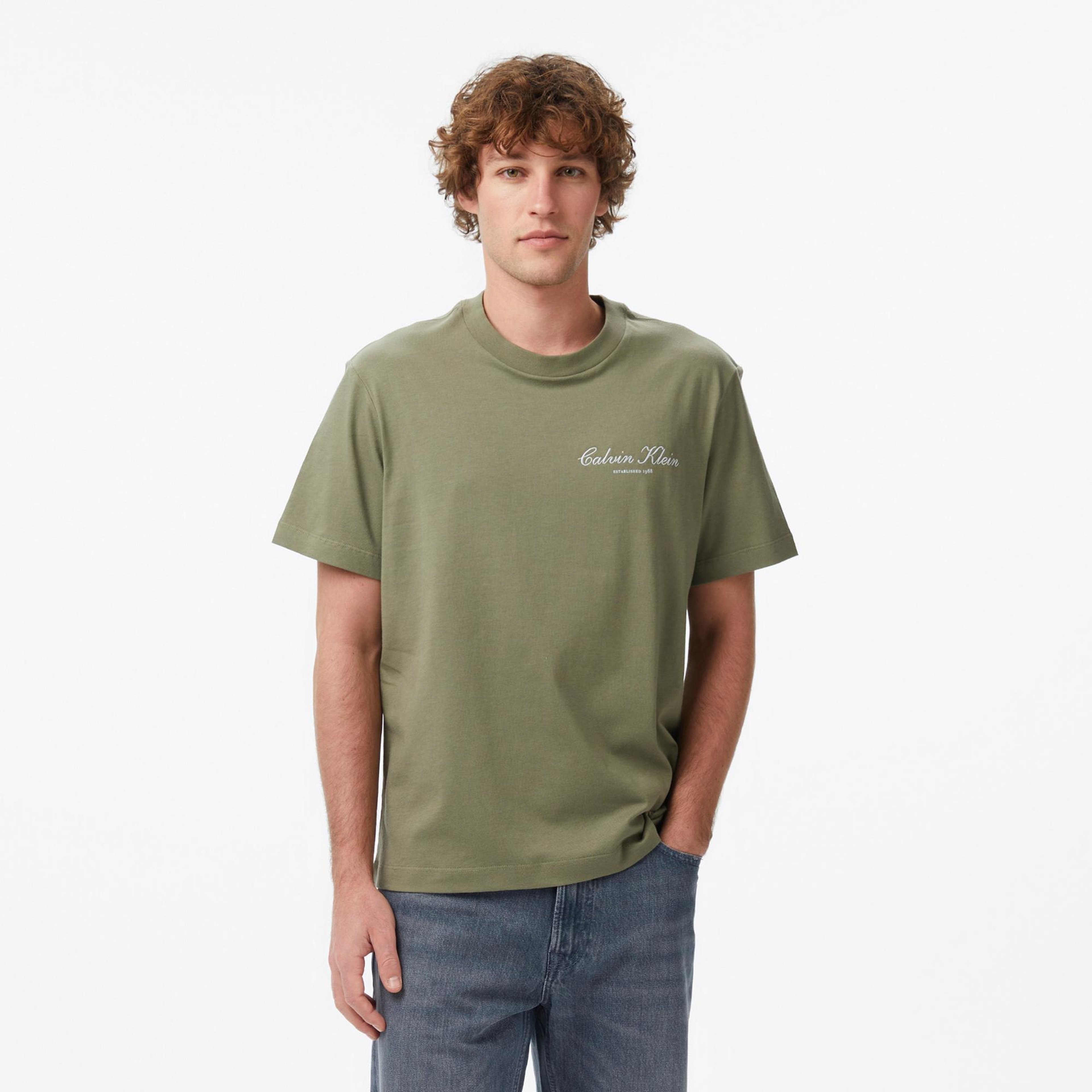 Calvin Klein 20S March Graphic Seasonal Erkek Haki T-Shirt