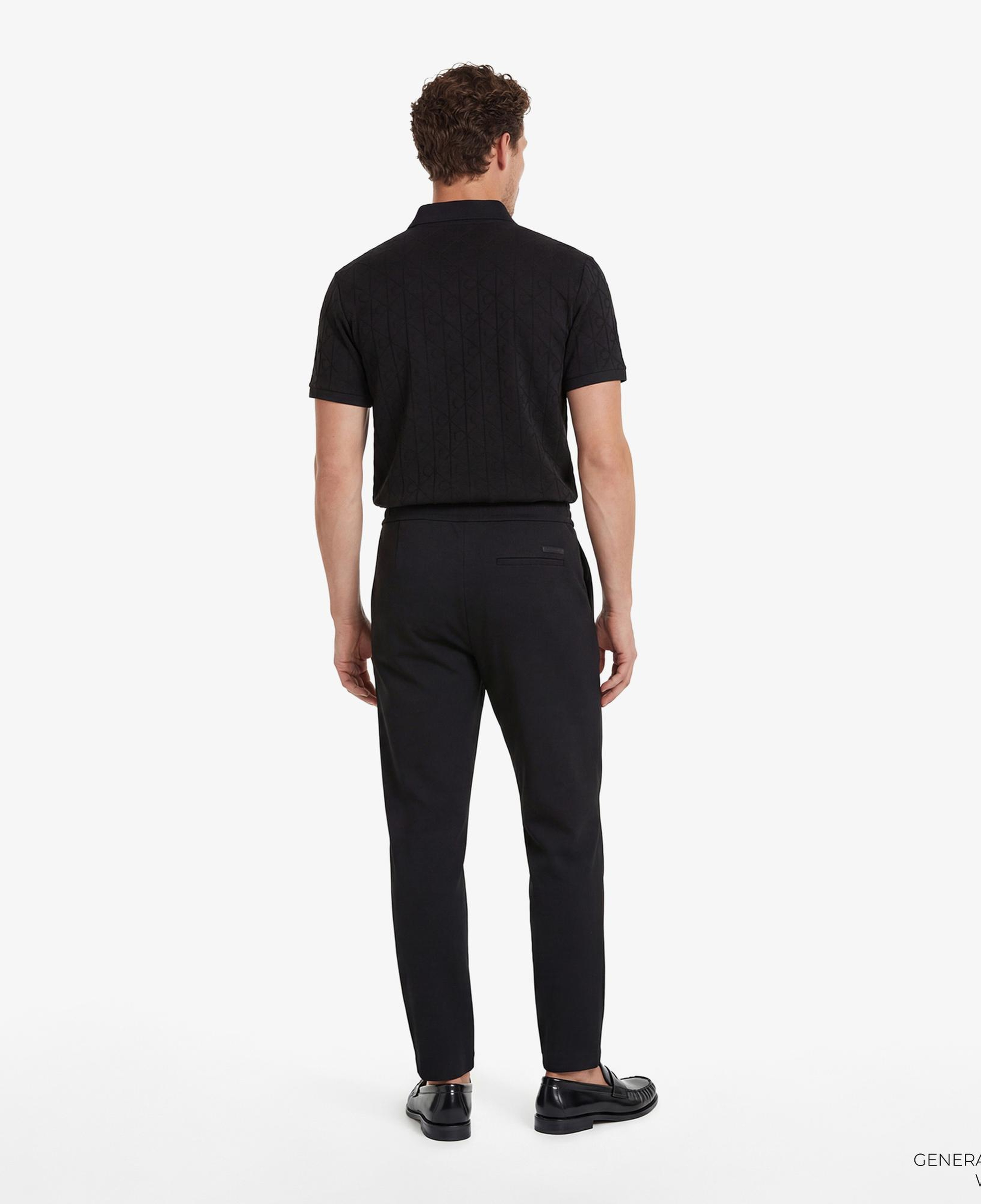 Calvin Klein Slim Tapered Knit Pleated Erkek Siyah Pantolon