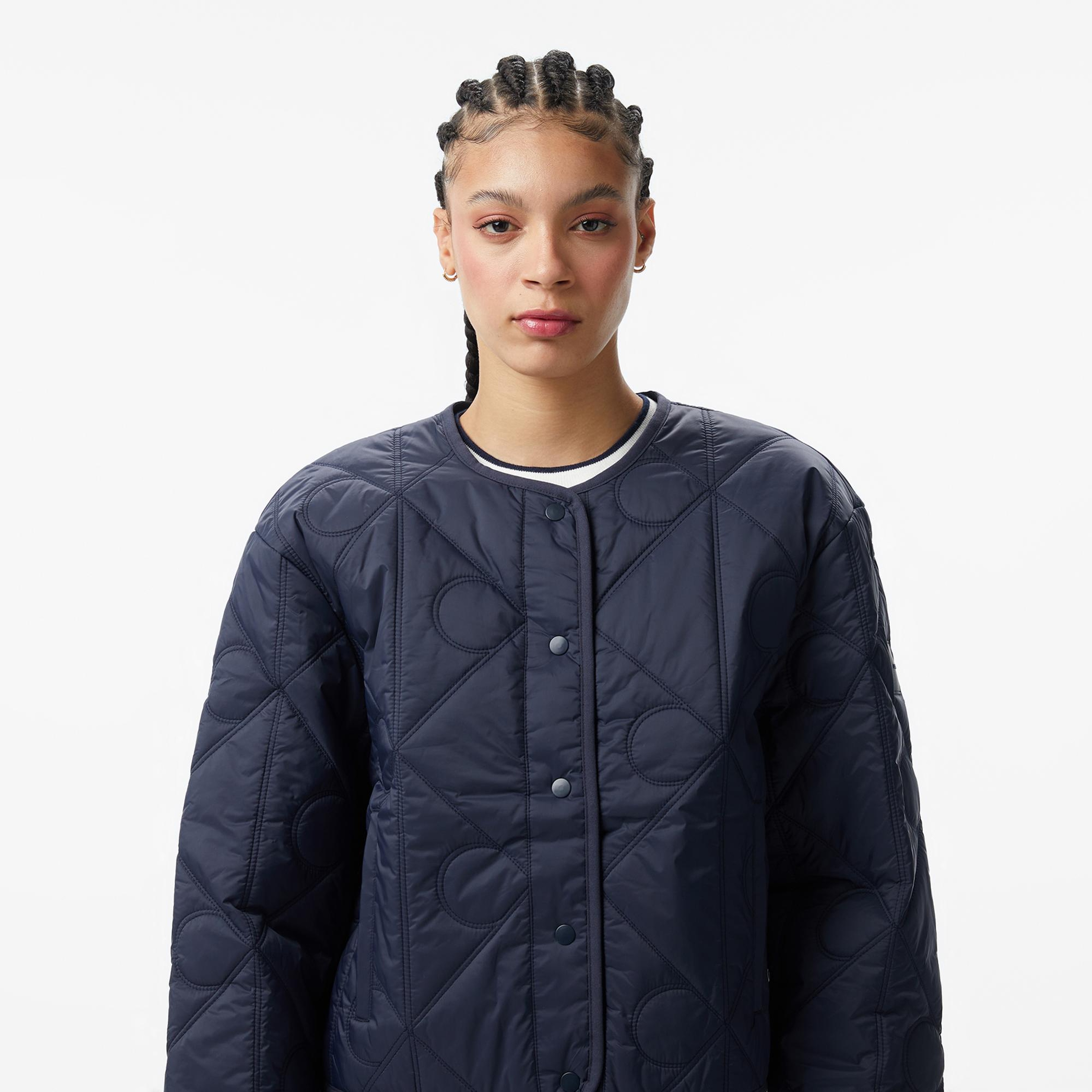 Calvin Klein Lighweight Quilted Liner Kadın Mavi Ceket