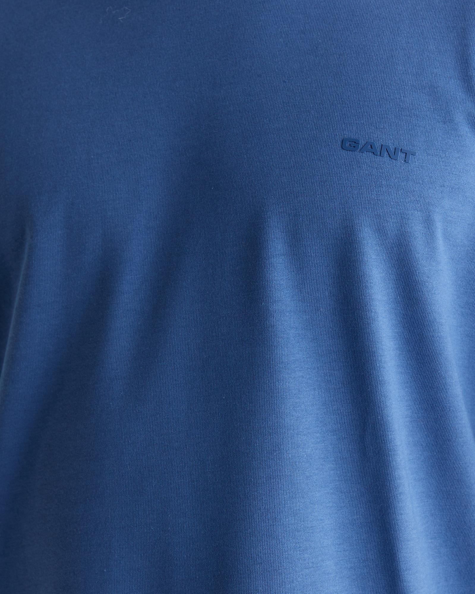 GANT Erkek Mavi Baskılı Kısa Kollu T-Shirt