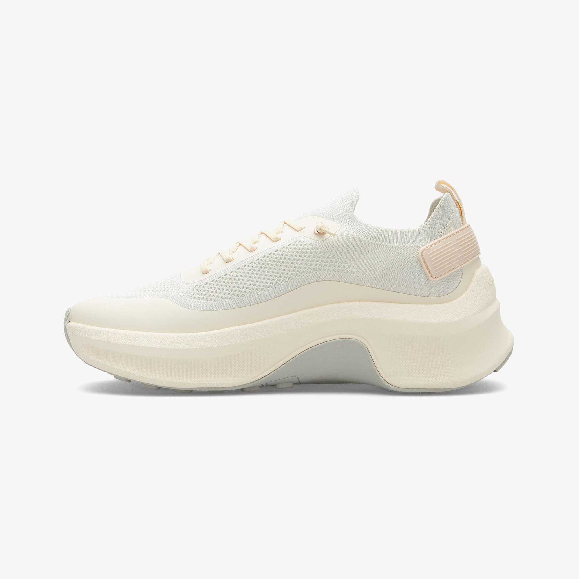 Calvin Klein Chunky Runner Lace Up Sock Knit Kadın Gri Sneaker