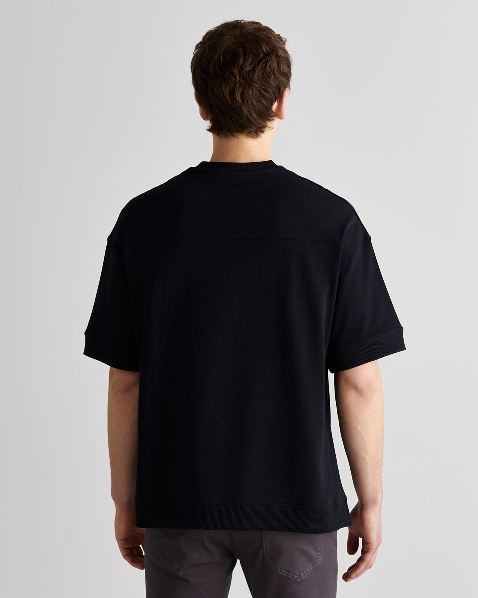 GANT Erkek Siyah Orijinal Fit Bisiklet Yaka Logolu T-Shirt