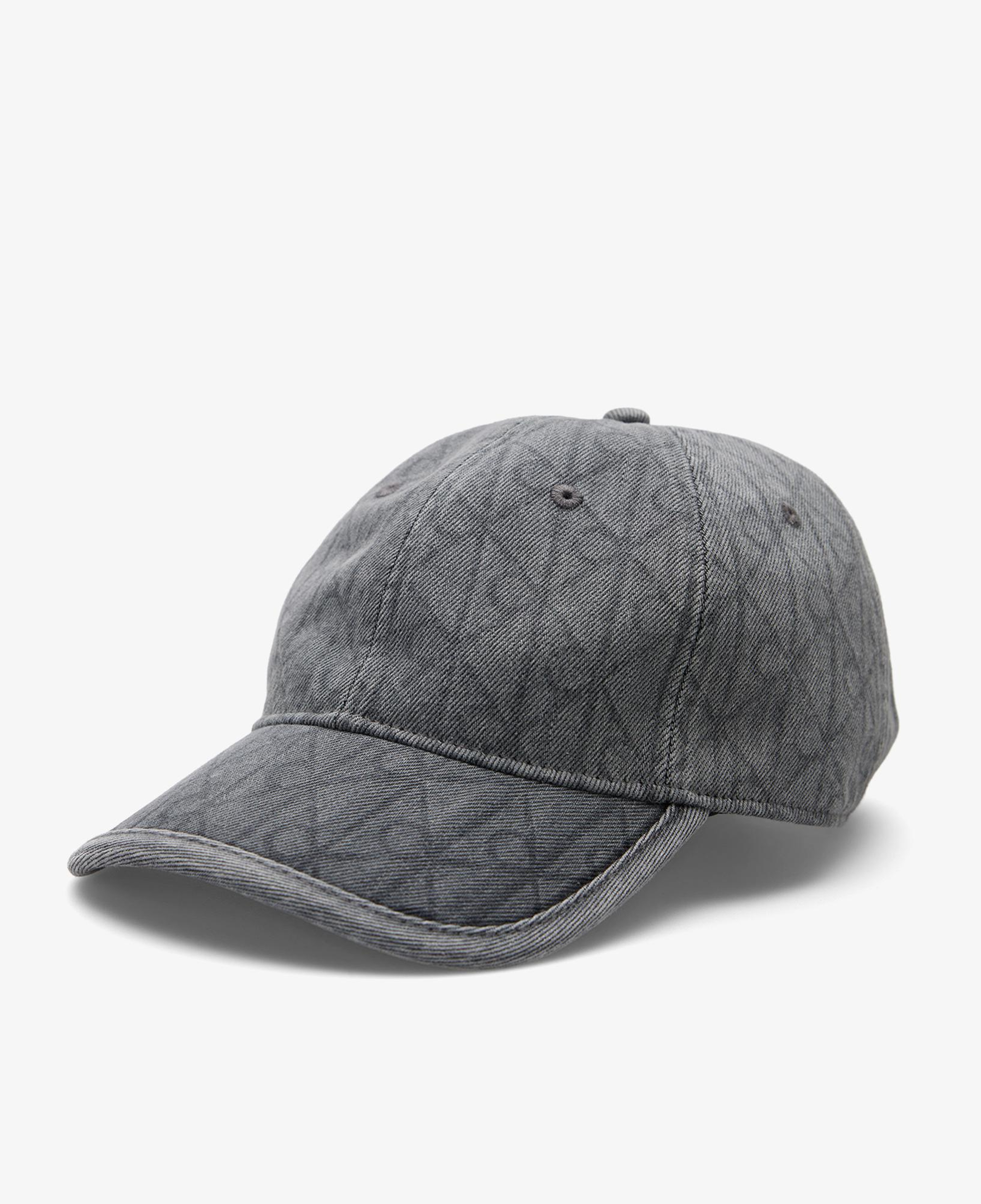 Calvin Klein Denim Emblem Burnout Patch Erkek Gri Şapka