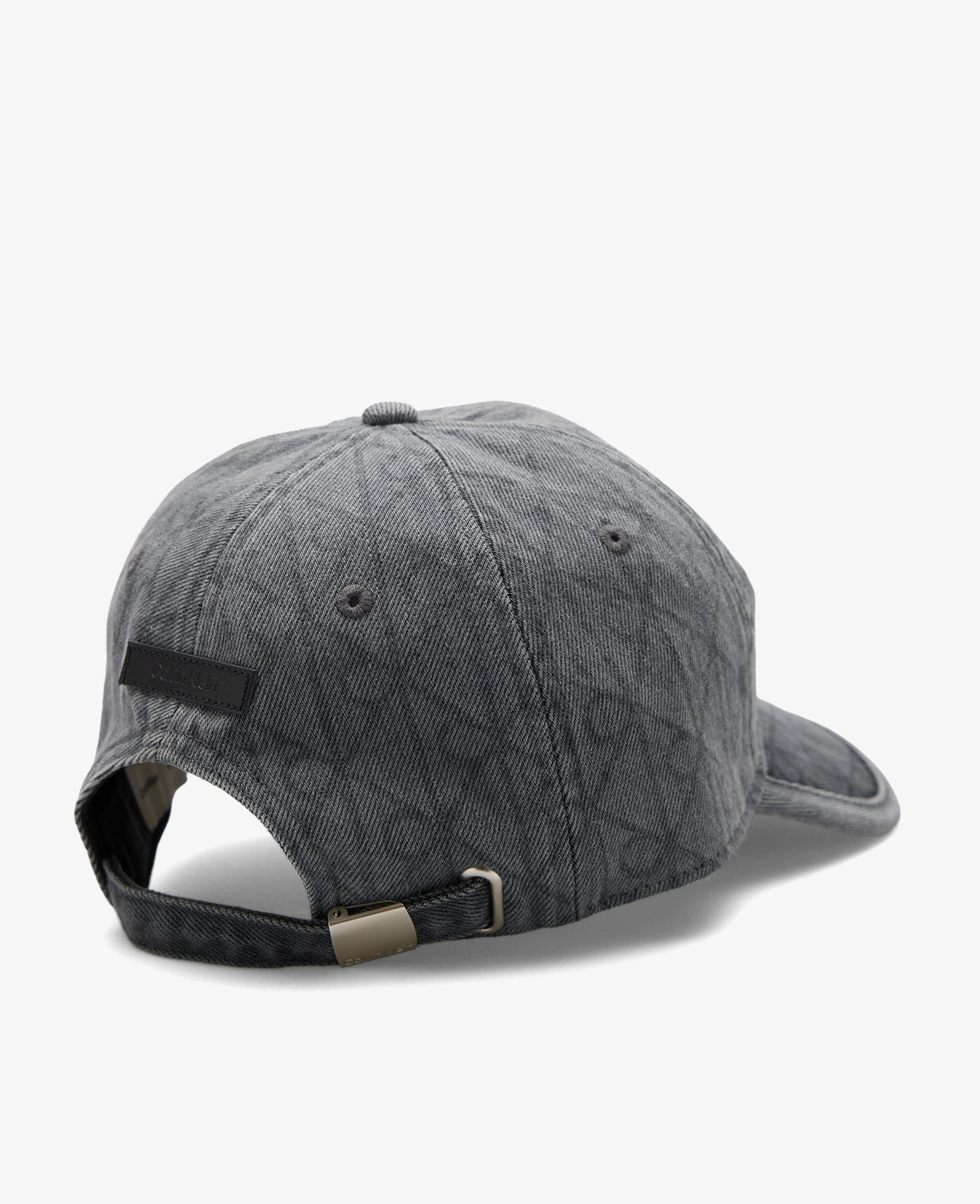 Calvin Klein Denim Emblem Burnout Patch Erkek Gri Şapka