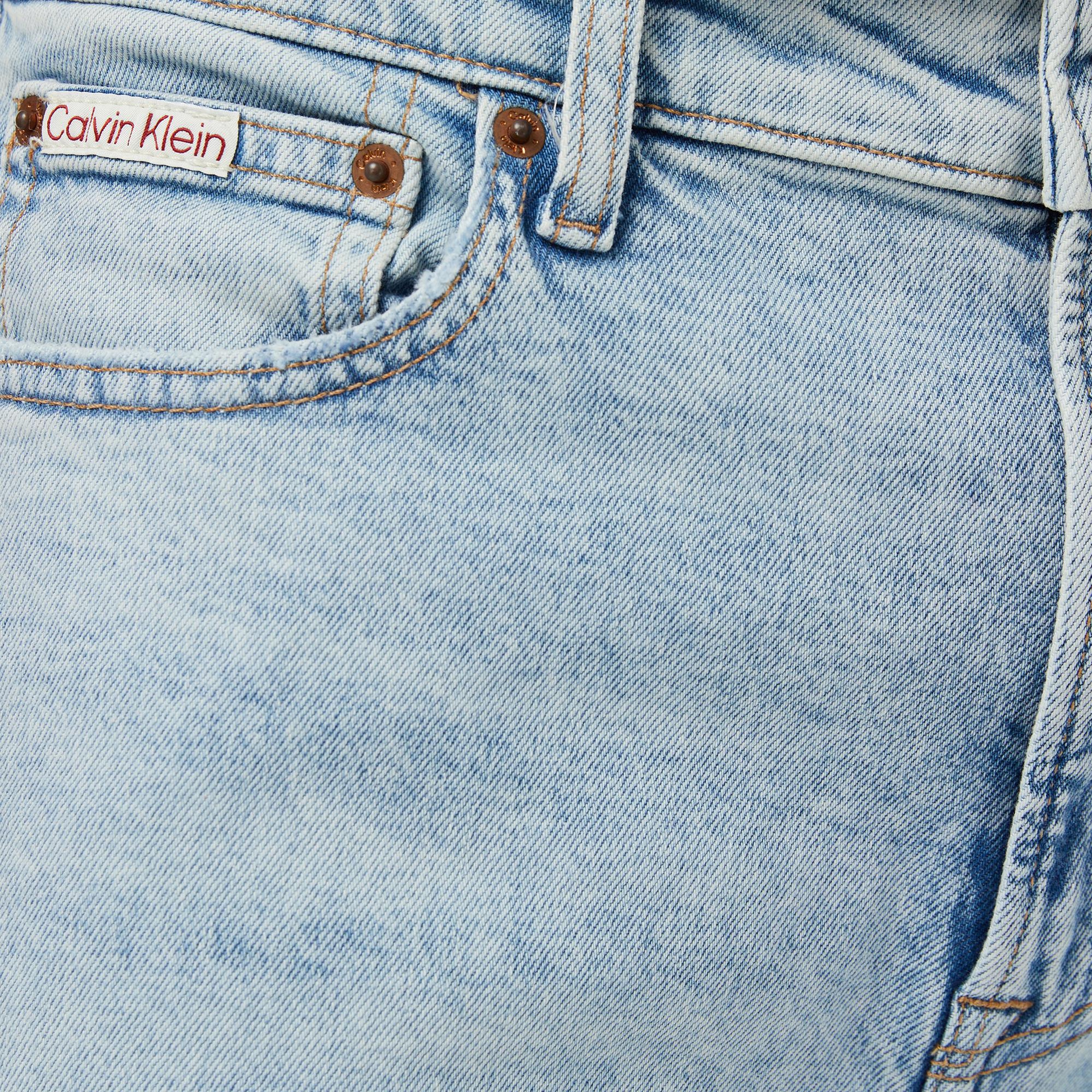 Calvin Klein Slim Taper Marbled Beacon Erkek Mavi Jean