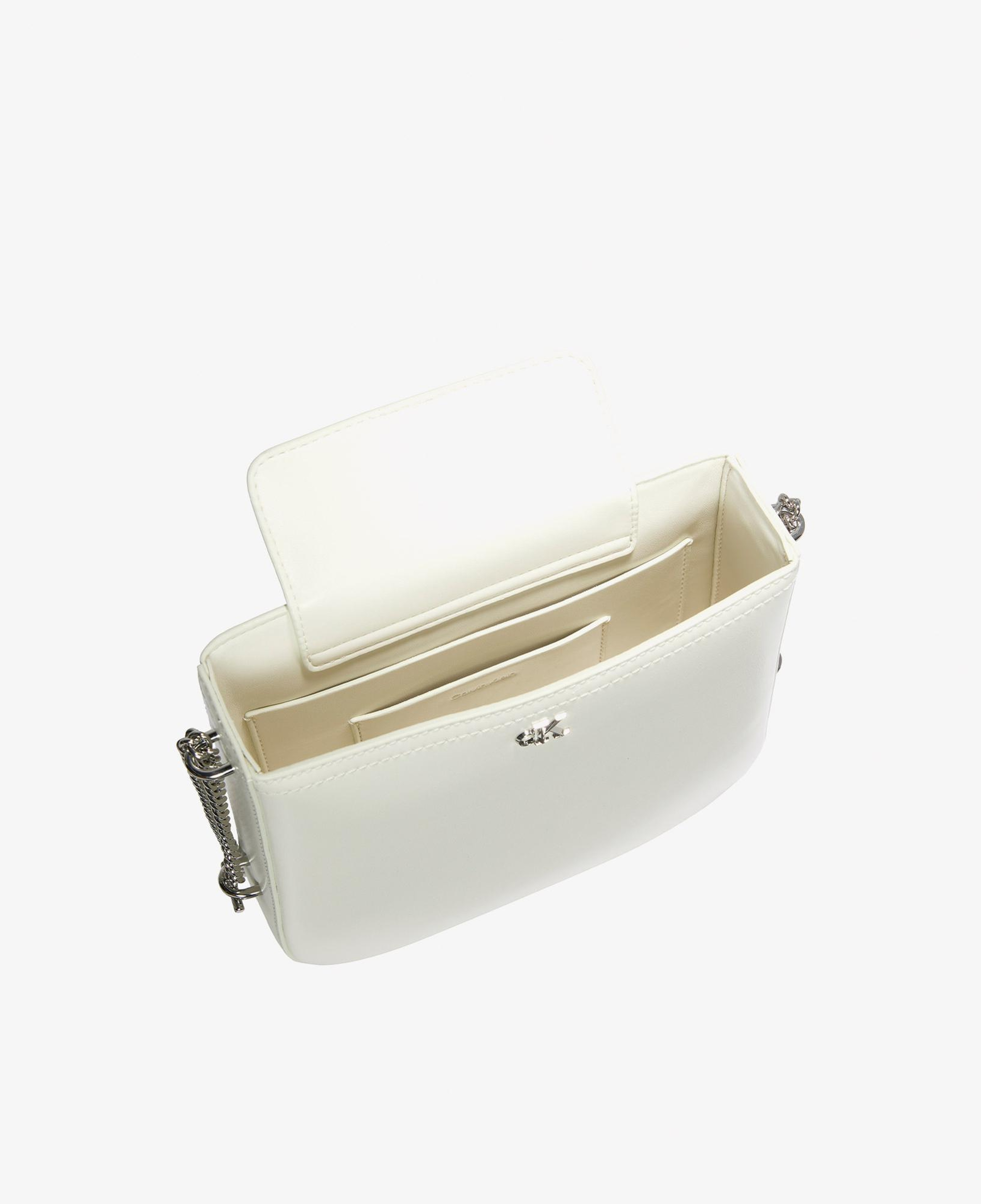 Calvin Klein Saddle With Chain Kadın Beyaz Çapraz Çanta