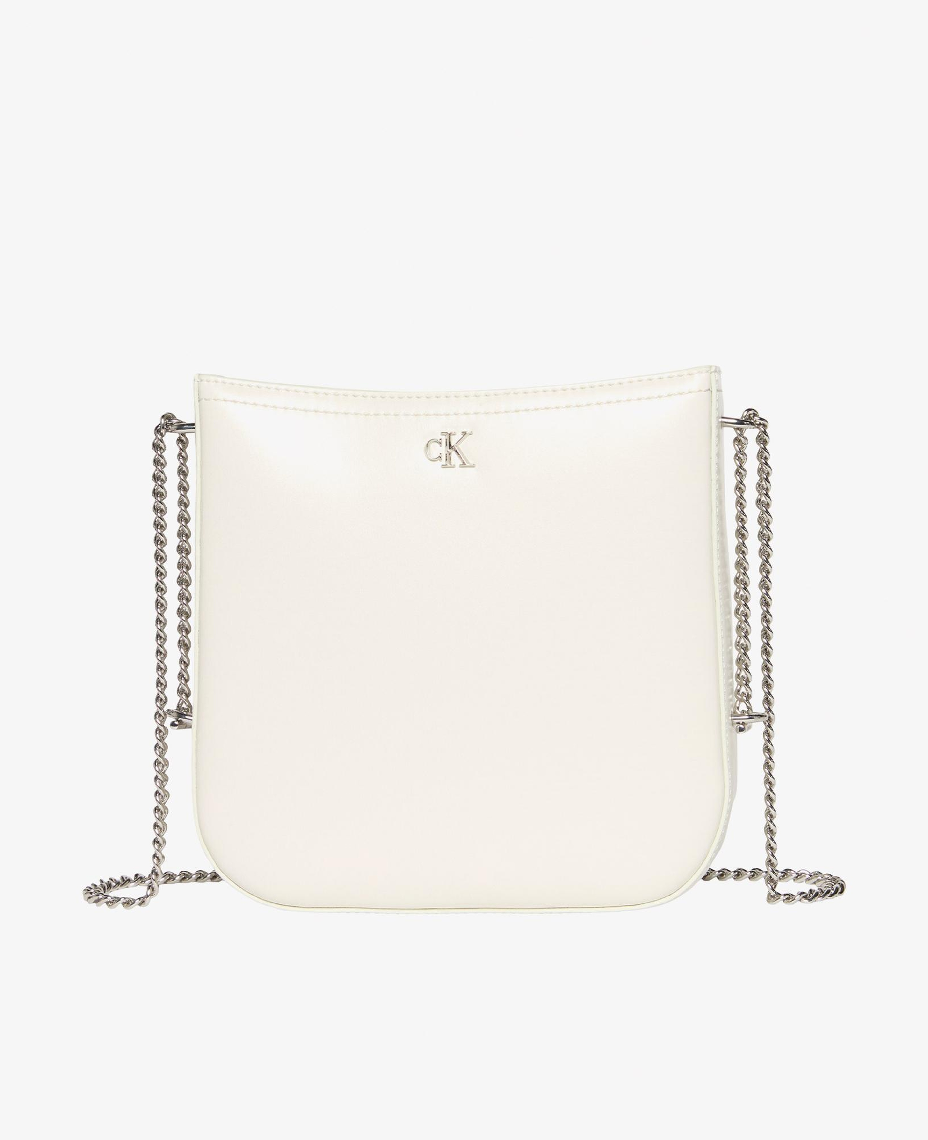 Calvin Klein Saddle With Chain Kadın Beyaz Çapraz Çanta