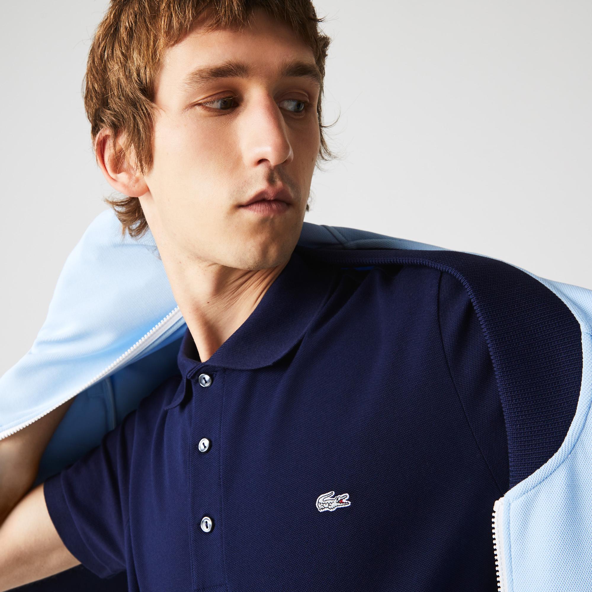 Erkek Slim Fit Lacivert Polo