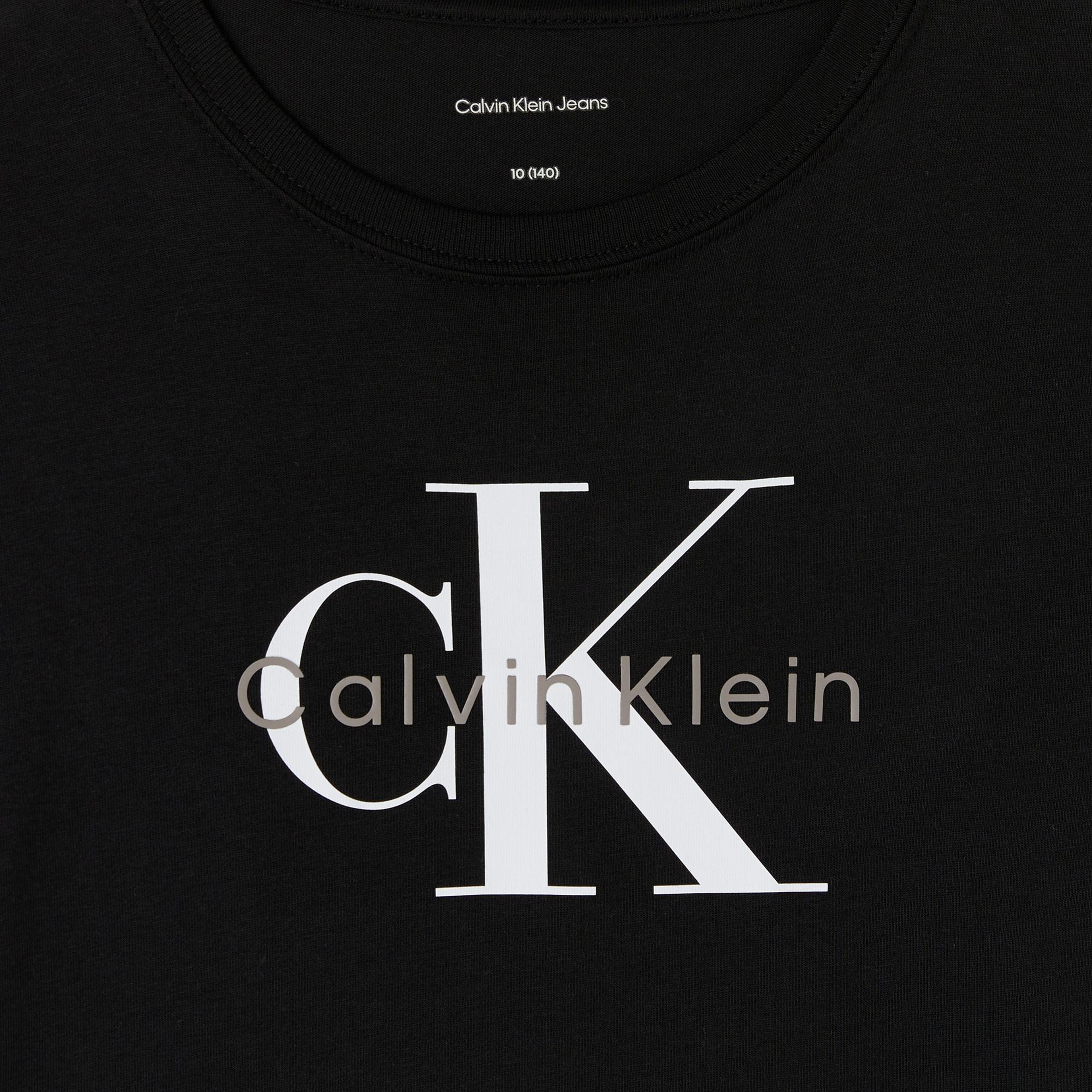Calvin Klein Monogram Çocuk Siyah T-Shirt