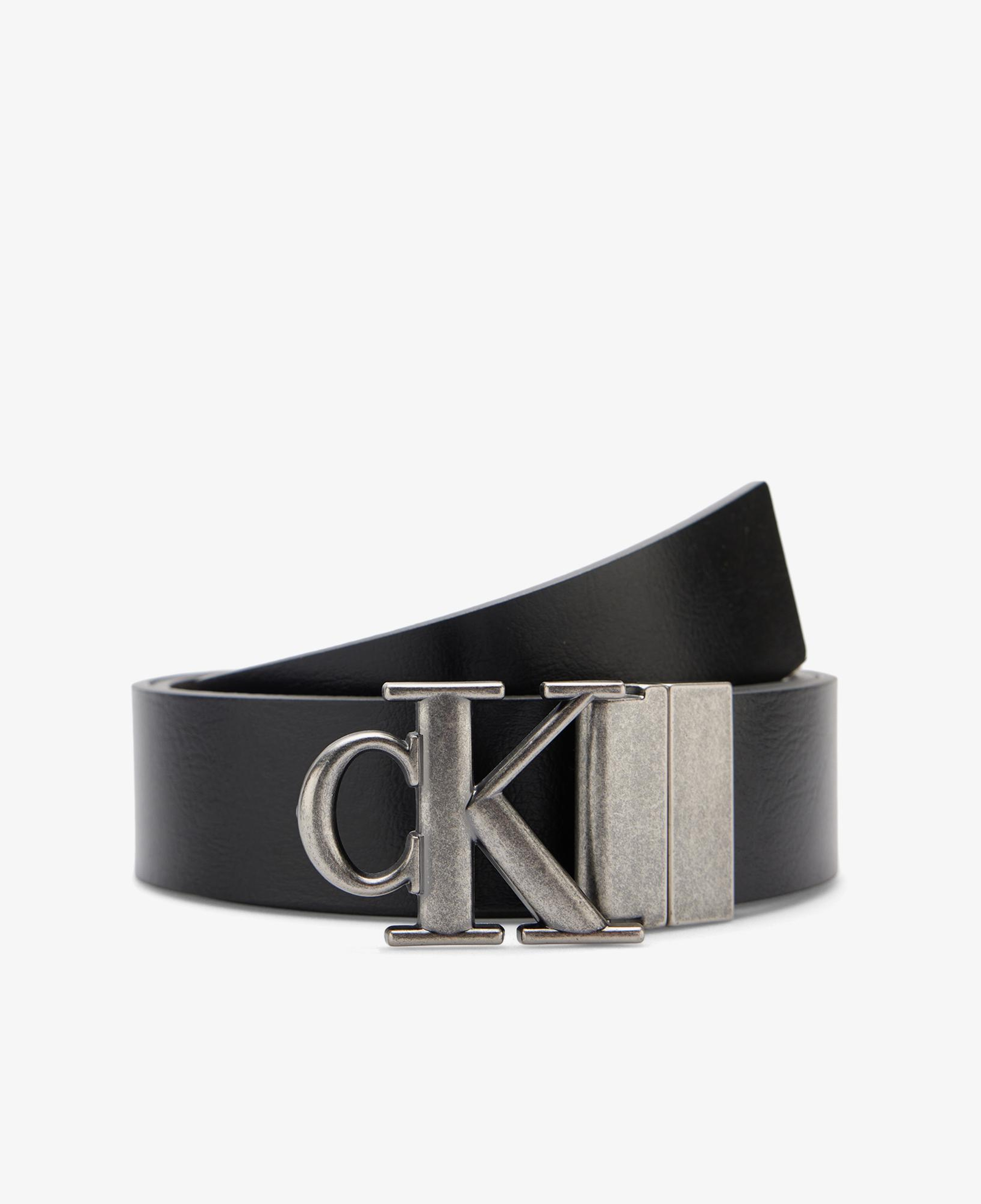 Calvin Klein Buckle Tumbled 35mm Erkek Siyah Kemer