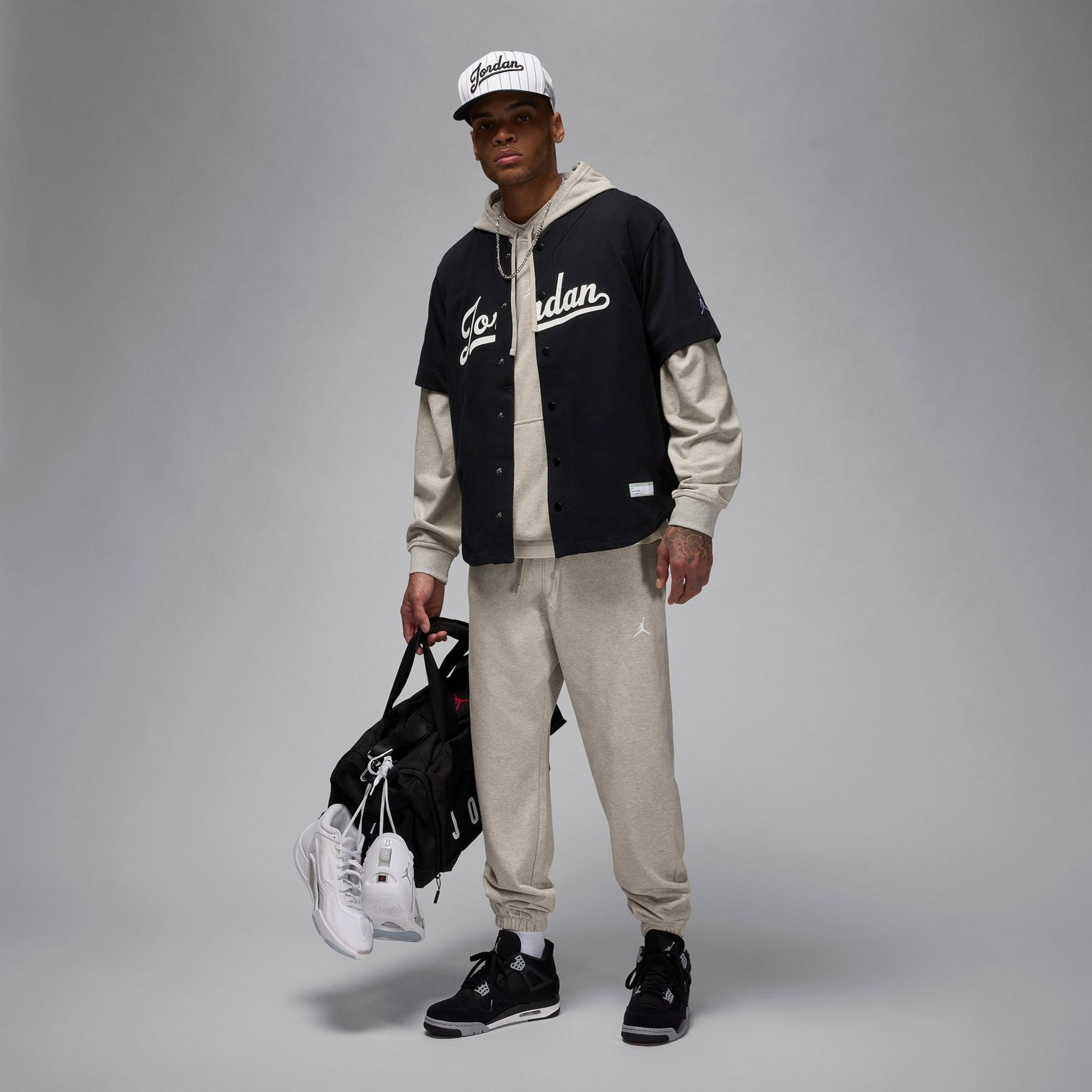 Jordan Dri-Fit Sport Crossover Fleece Erkek Gri Eşofman Altı