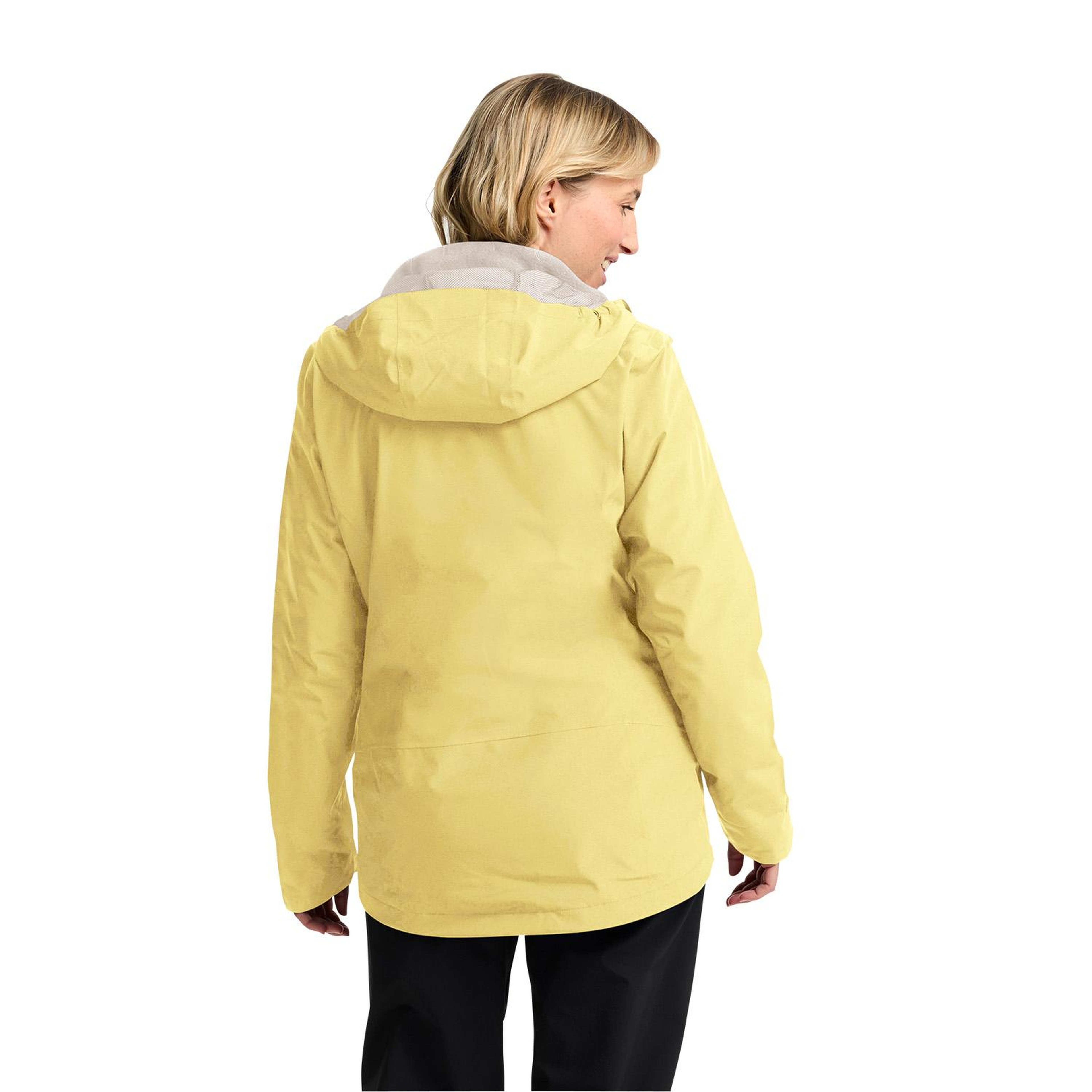 Jack Wolfskin Moonrise 3in1 Kadın Sarı Outdoor Ceketi