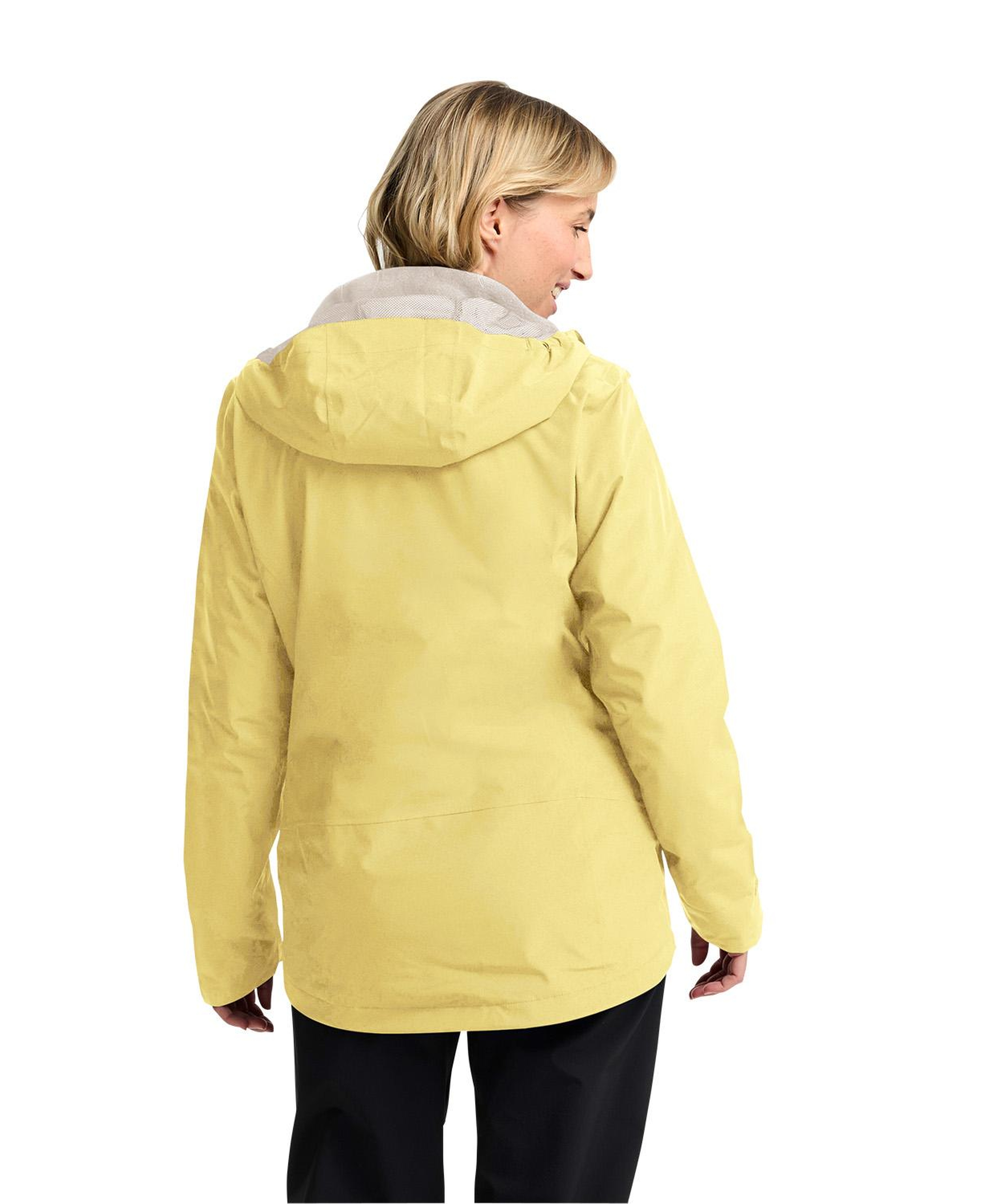 Jack Wolfskin Moonrise 3in1 Kadın Sarı Outdoor Ceketi