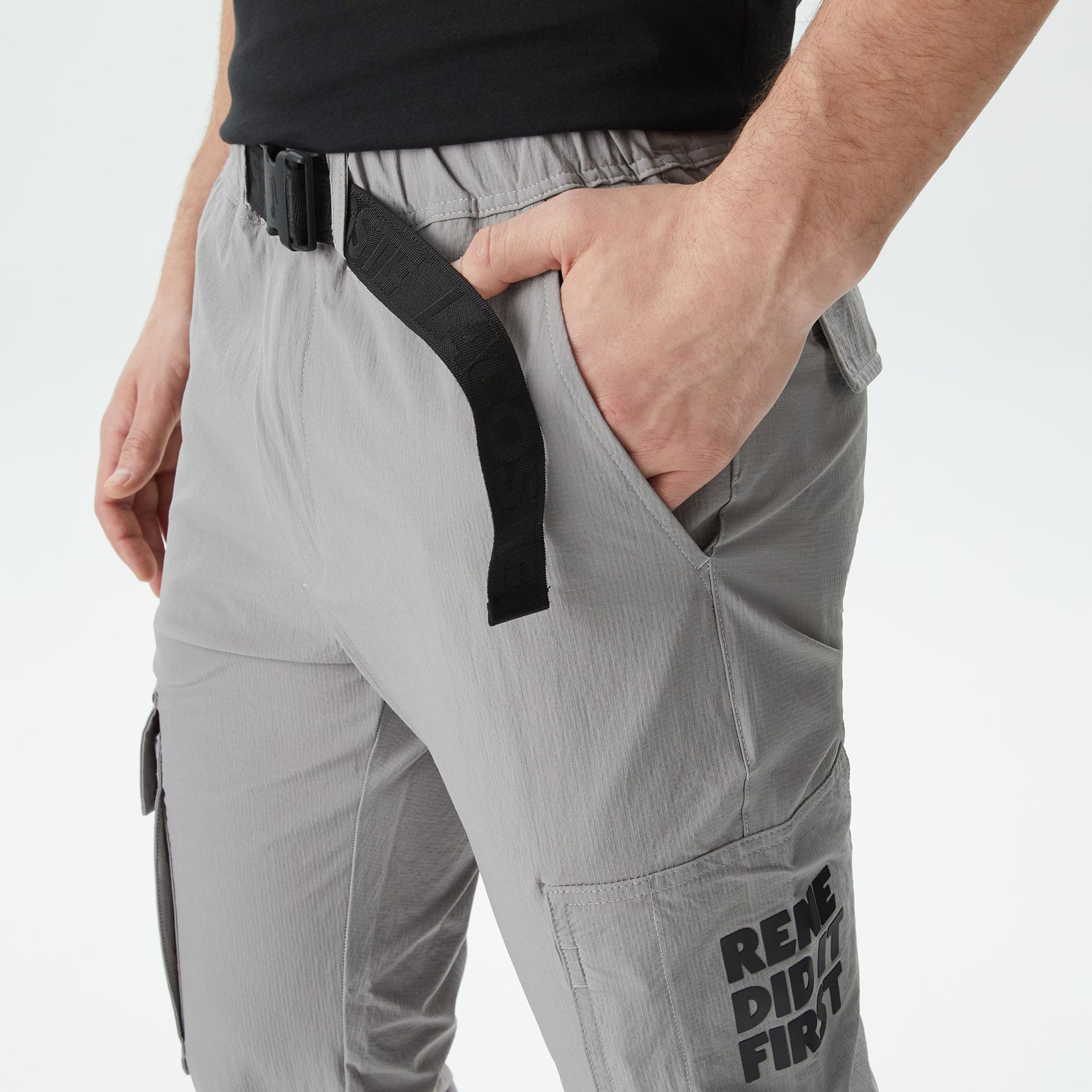 Erkek Relaxed Fit Gri Pantolon