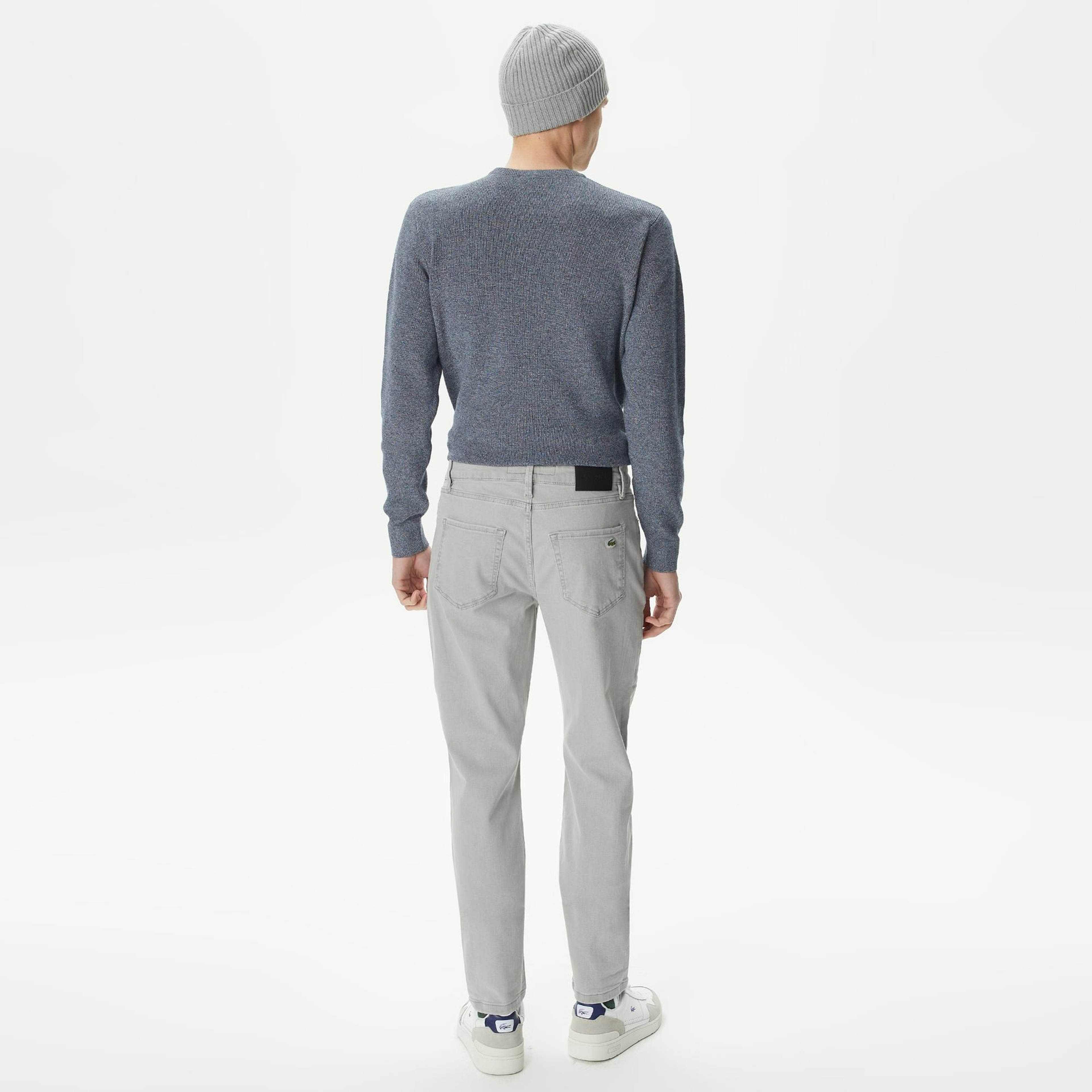 Erkek Slim Fit Gri Pantolon