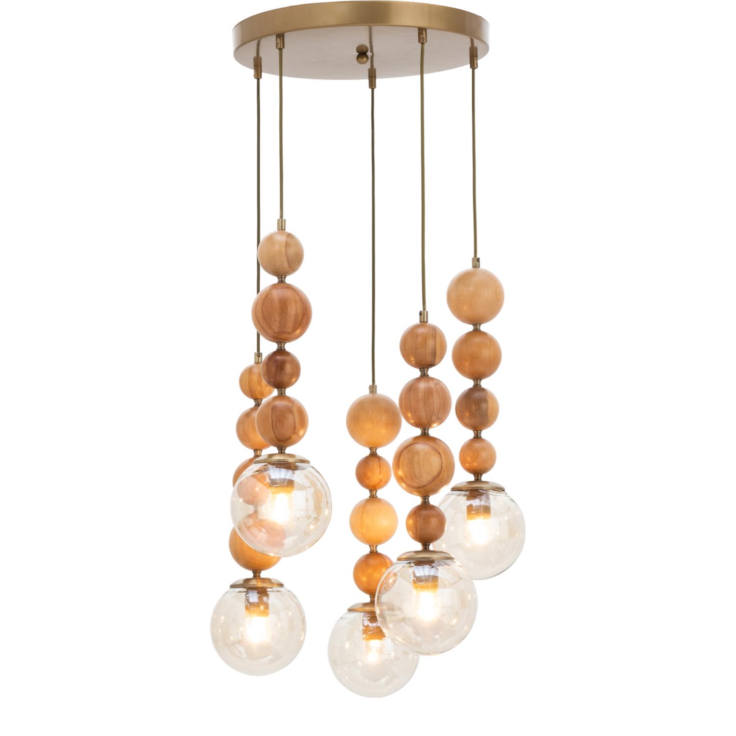 WOOD BEAD 5Lİ SARKIT