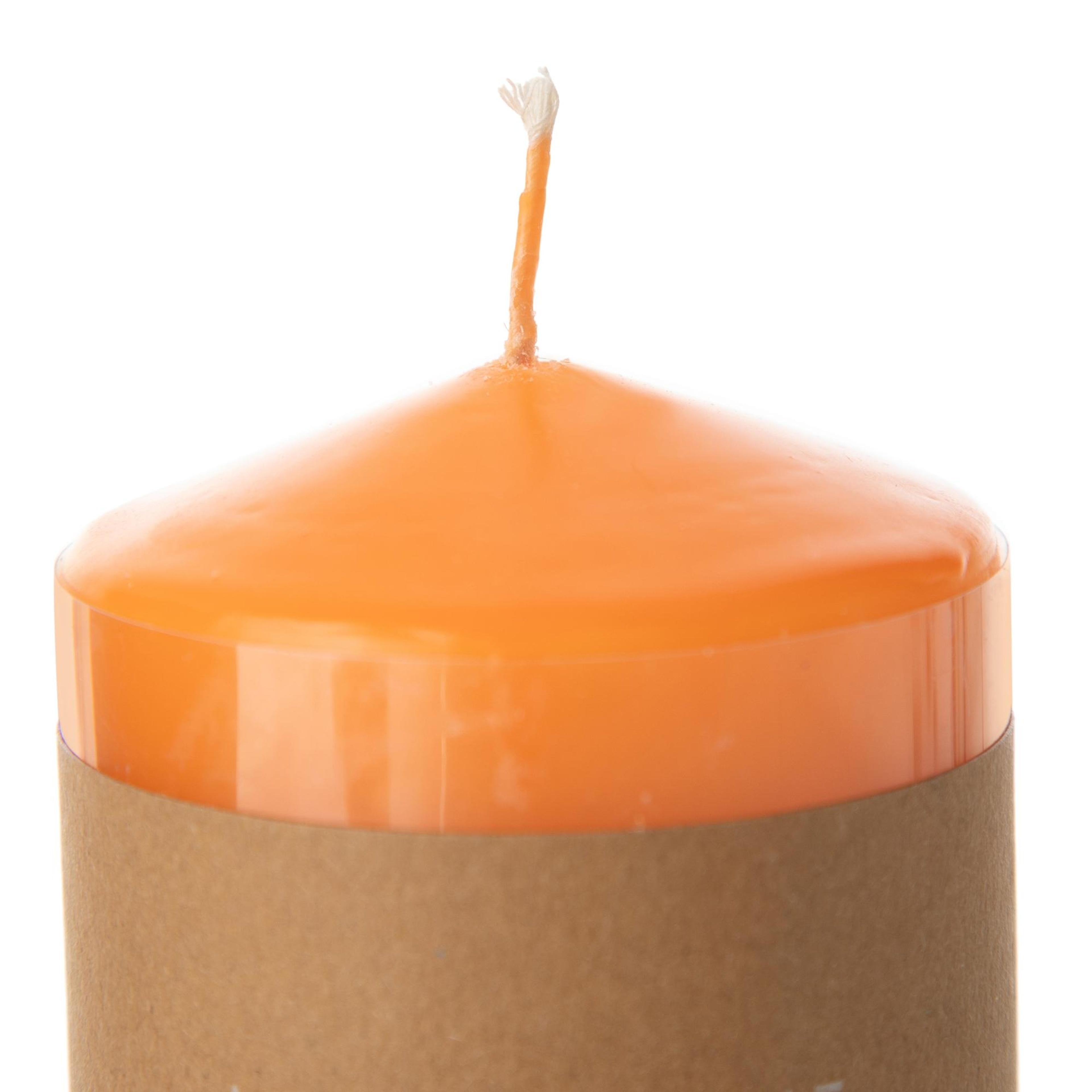 SÜTUN MUM TURUNCU 7X7CM
