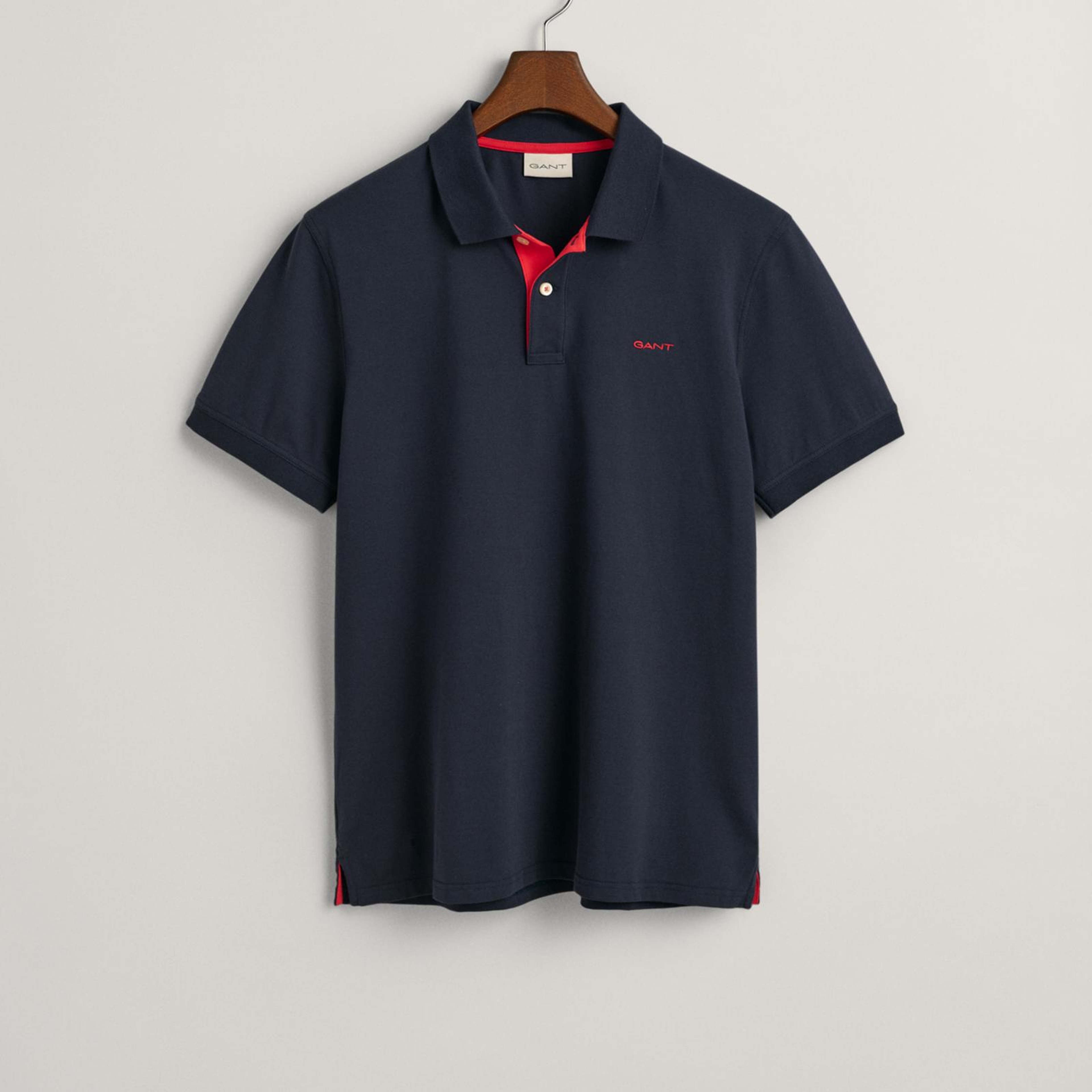 GANT Erkek Lacivert Regular Fit Polo Yaka T-Shirt