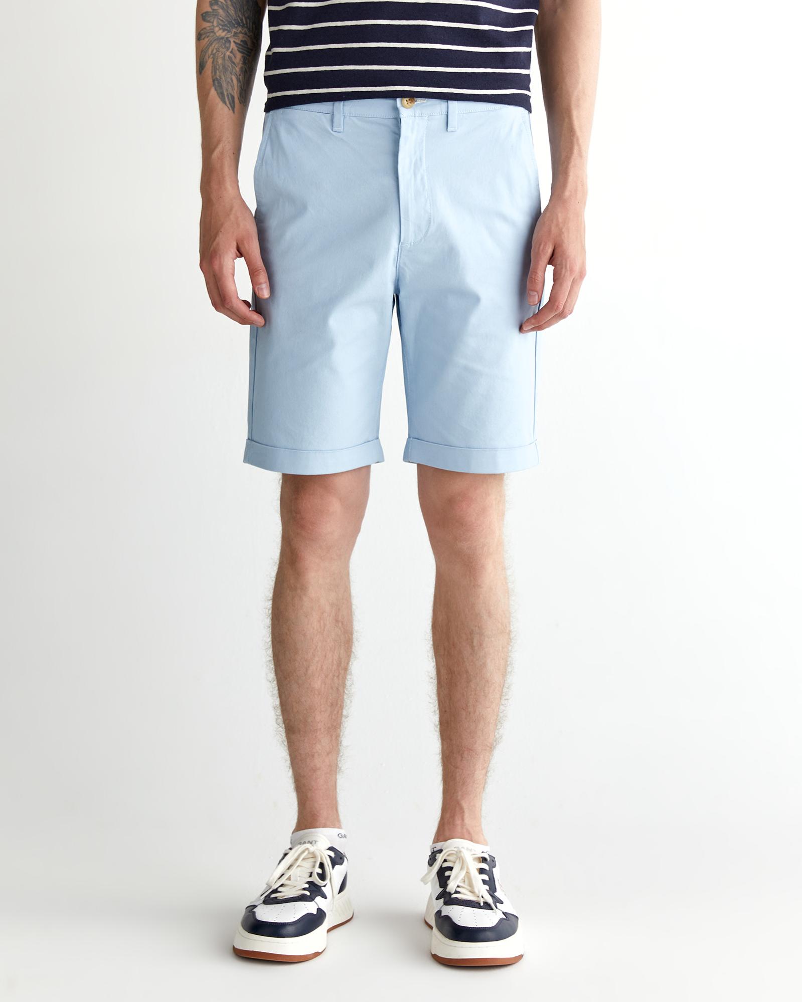 GANT Erkek Mavi Slim Fit Şort