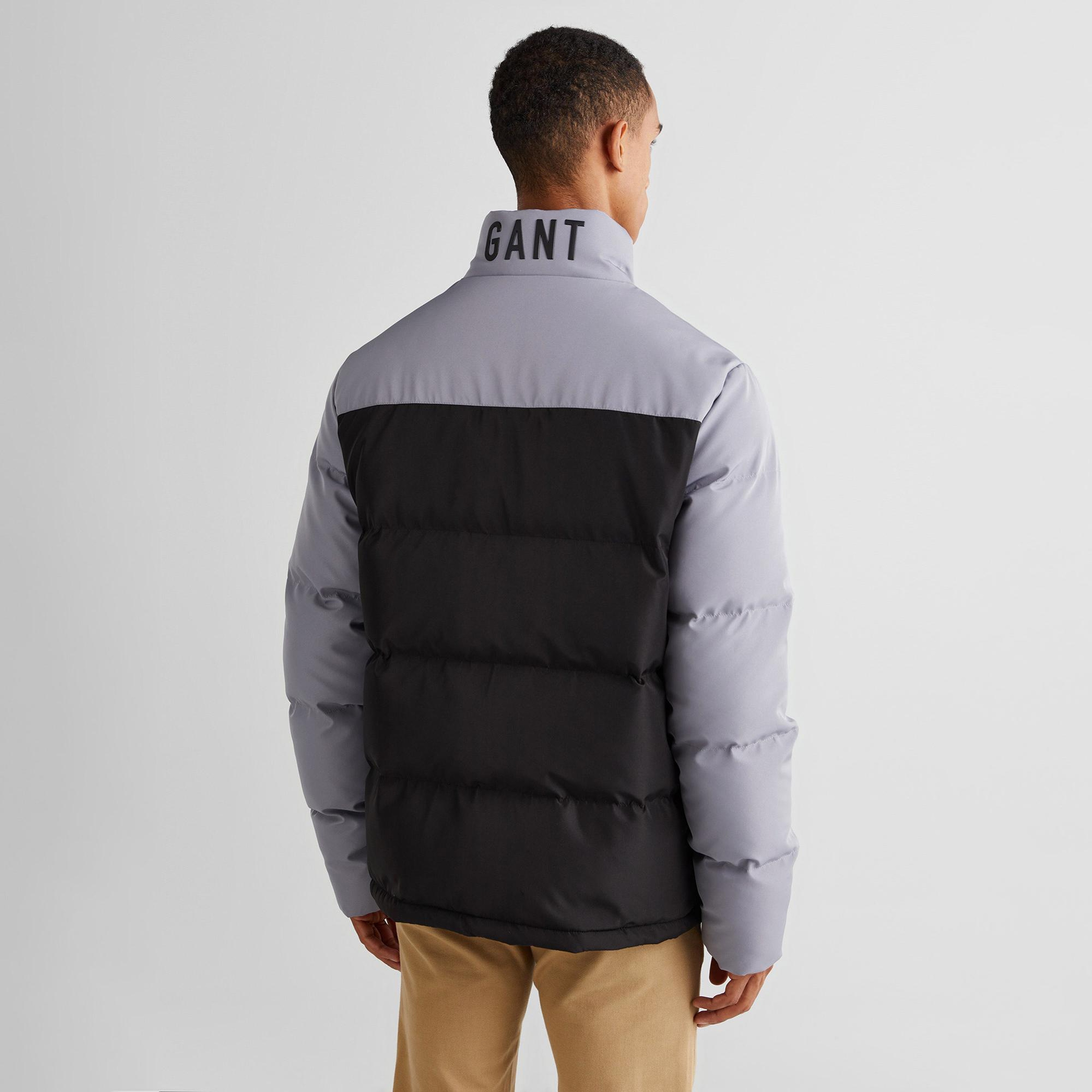 GANT Erkek Siyah Dik Yaka Logolu Mont