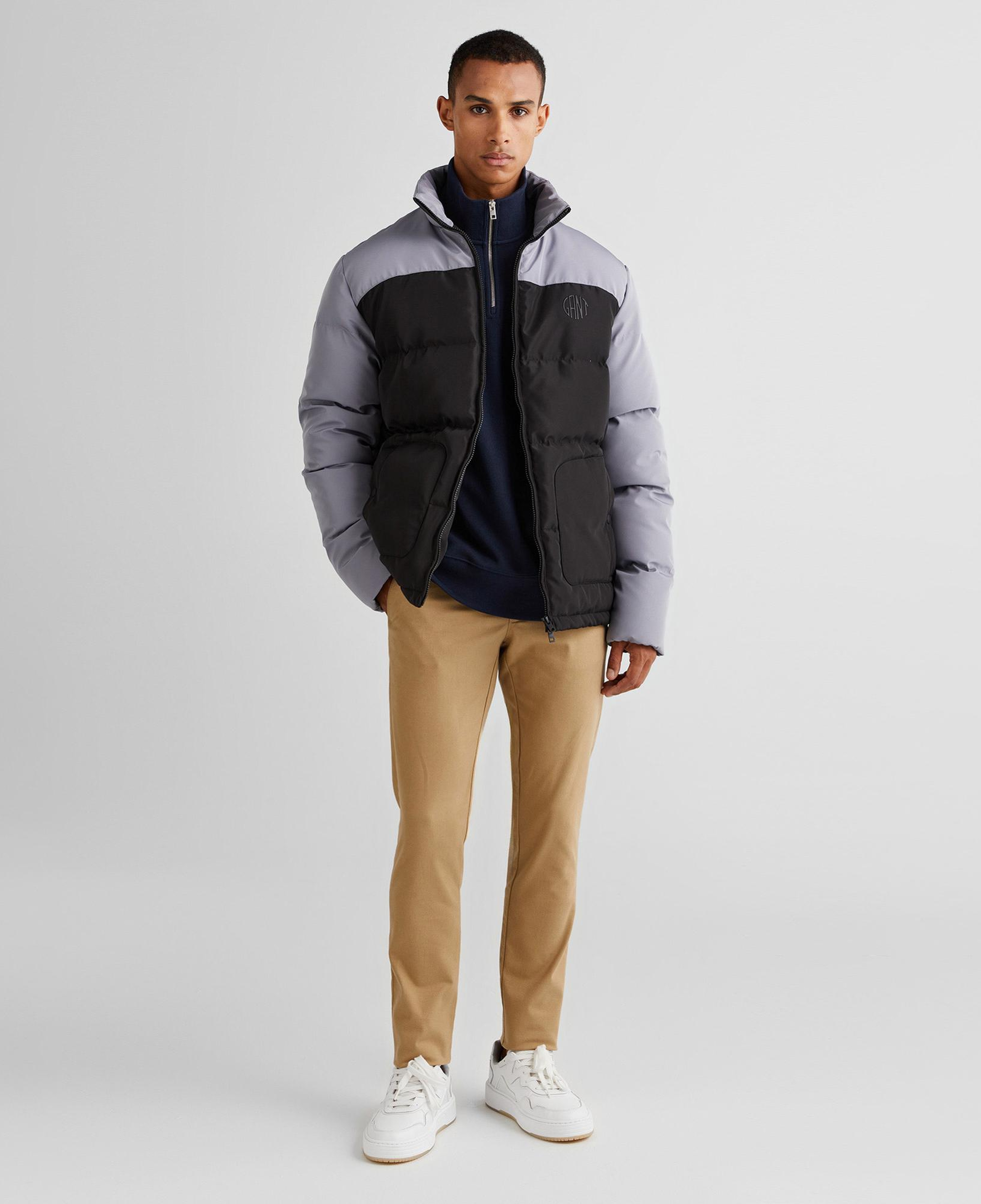 GANT Erkek Siyah Dik Yaka Logolu Mont