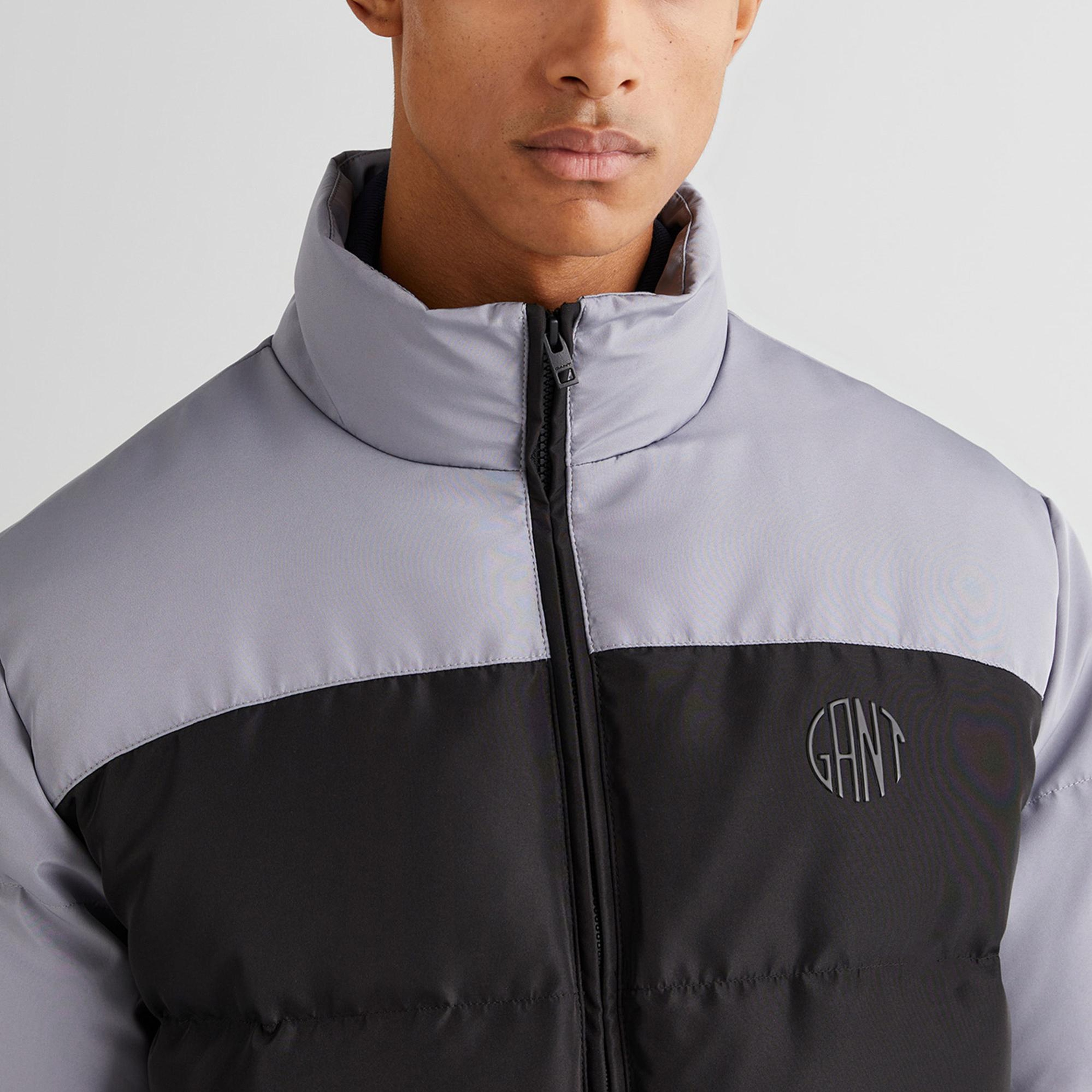 GANT Erkek Siyah Dik Yaka Logolu Mont