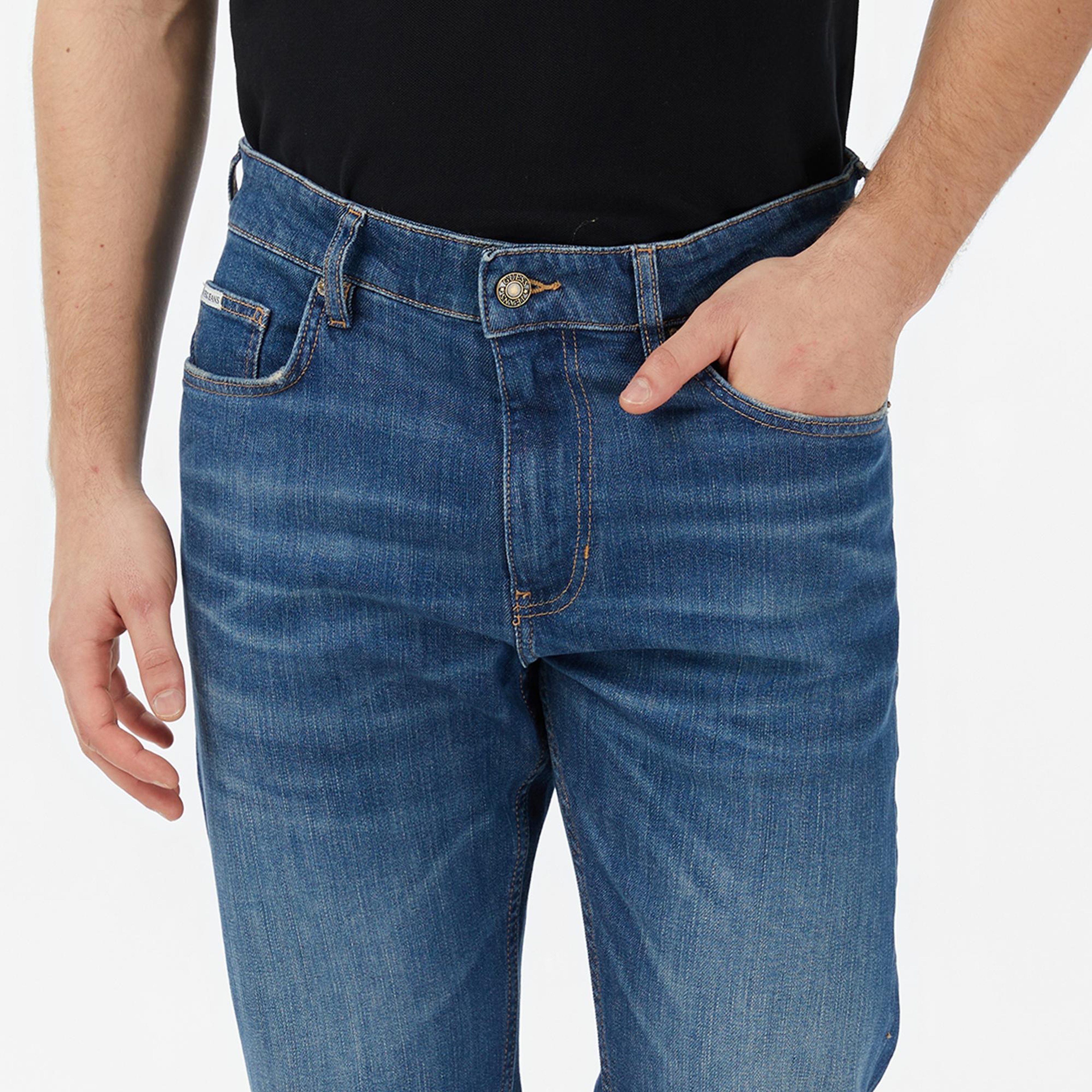 Guess Jeans Slim Fit Erkek Mavi Jean