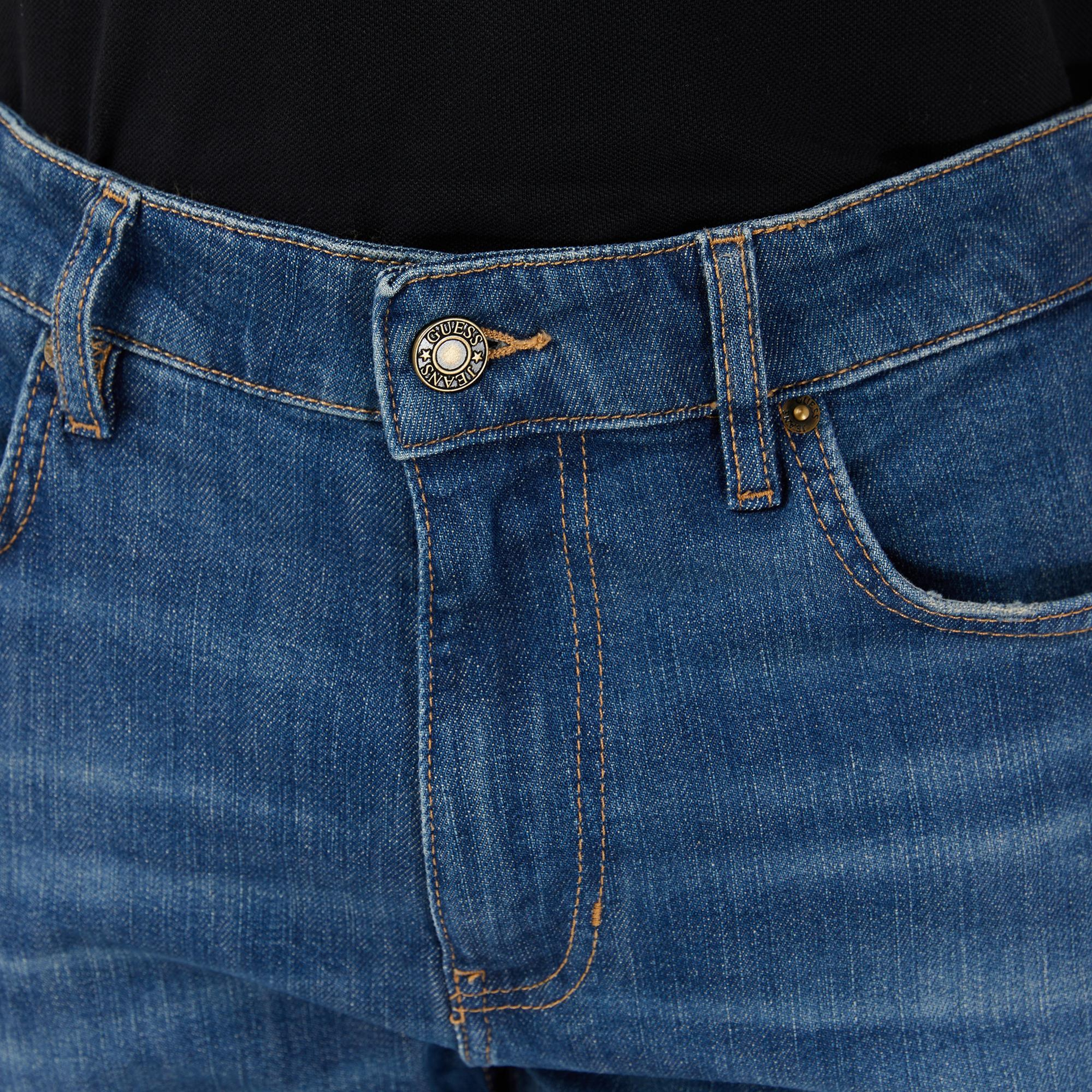 Guess Jeans Slim Fit Erkek Mavi Jean