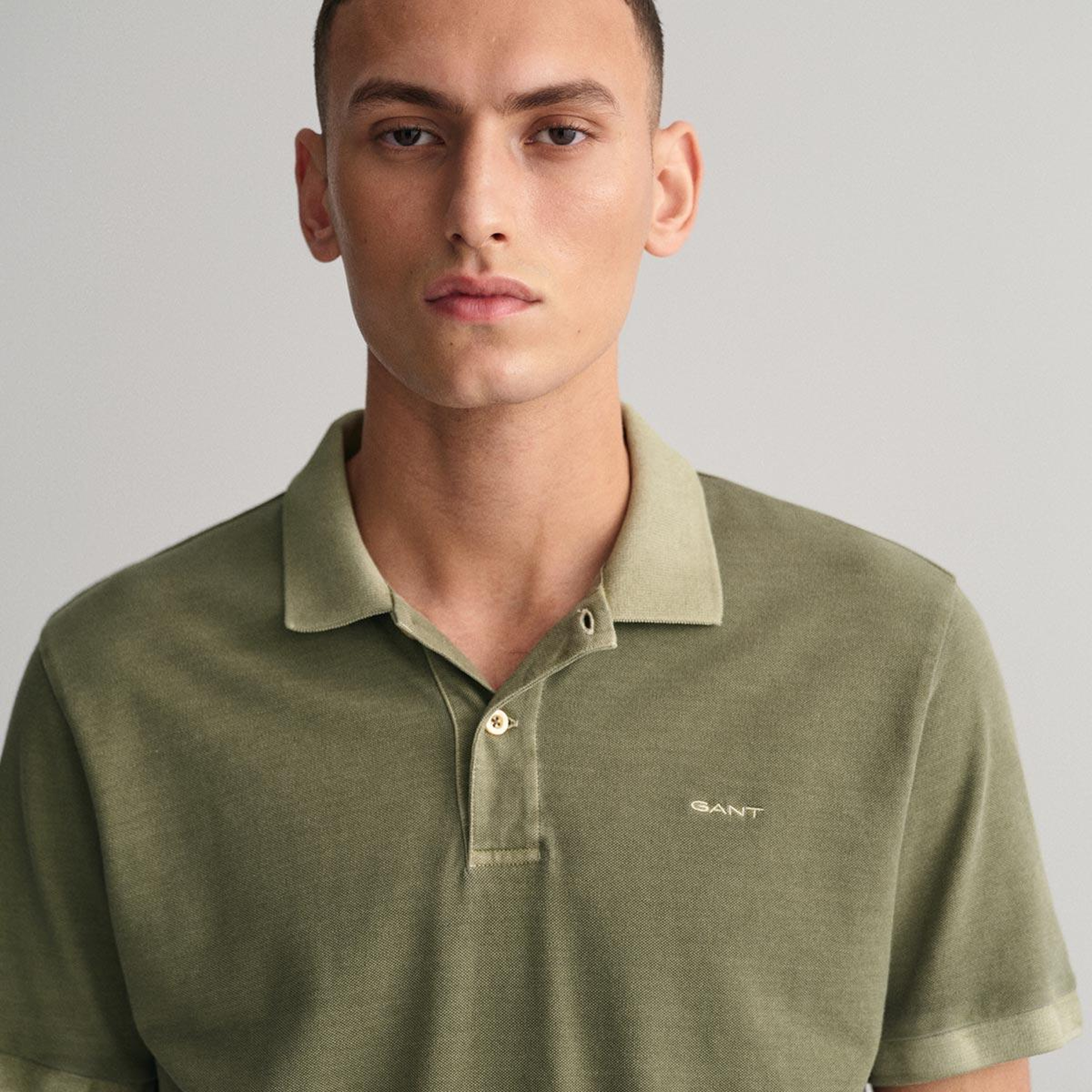 GANT Erkek Yeşil Regular Fit Logolu Polo