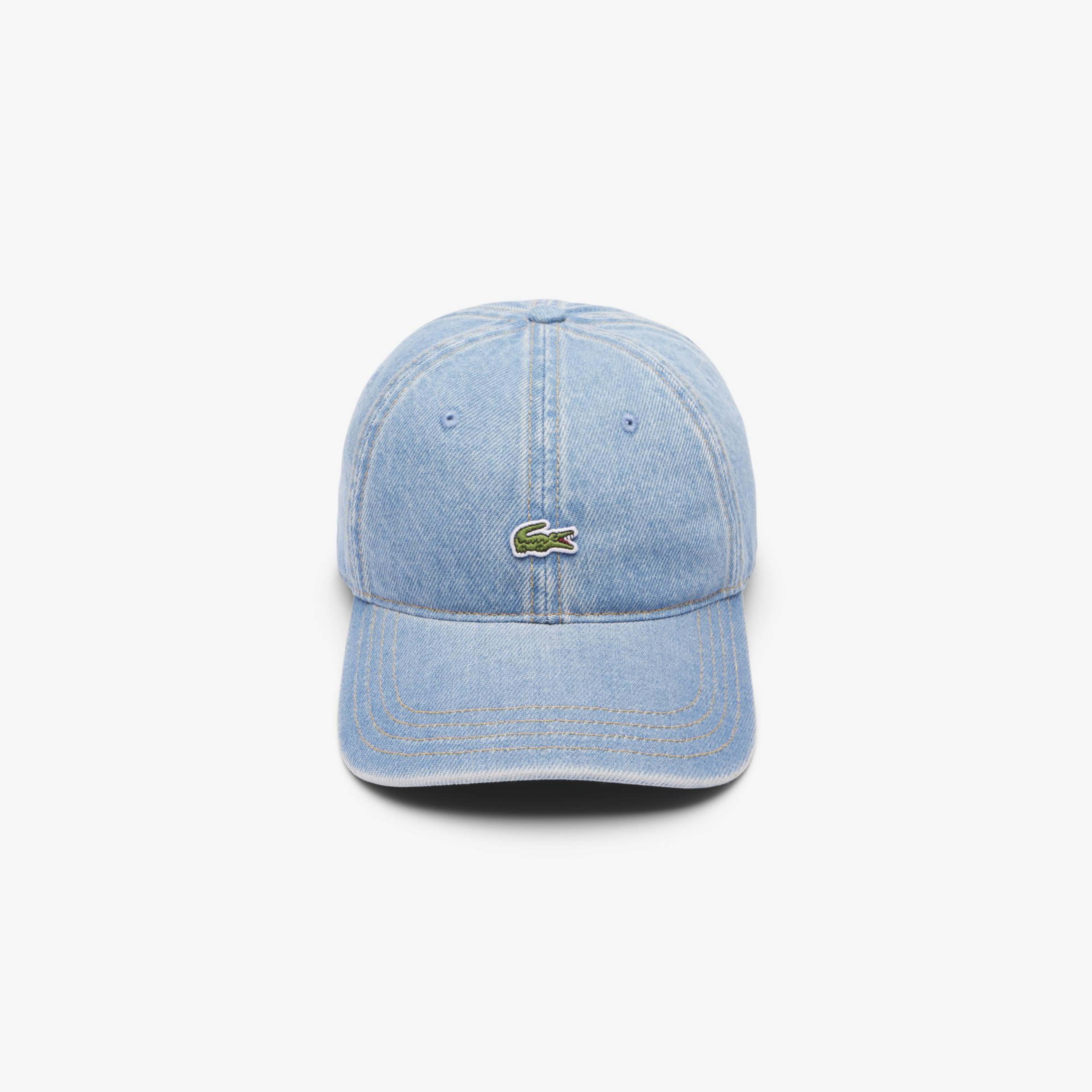 Lacoste Unisex Baskılı Mavi Şapka