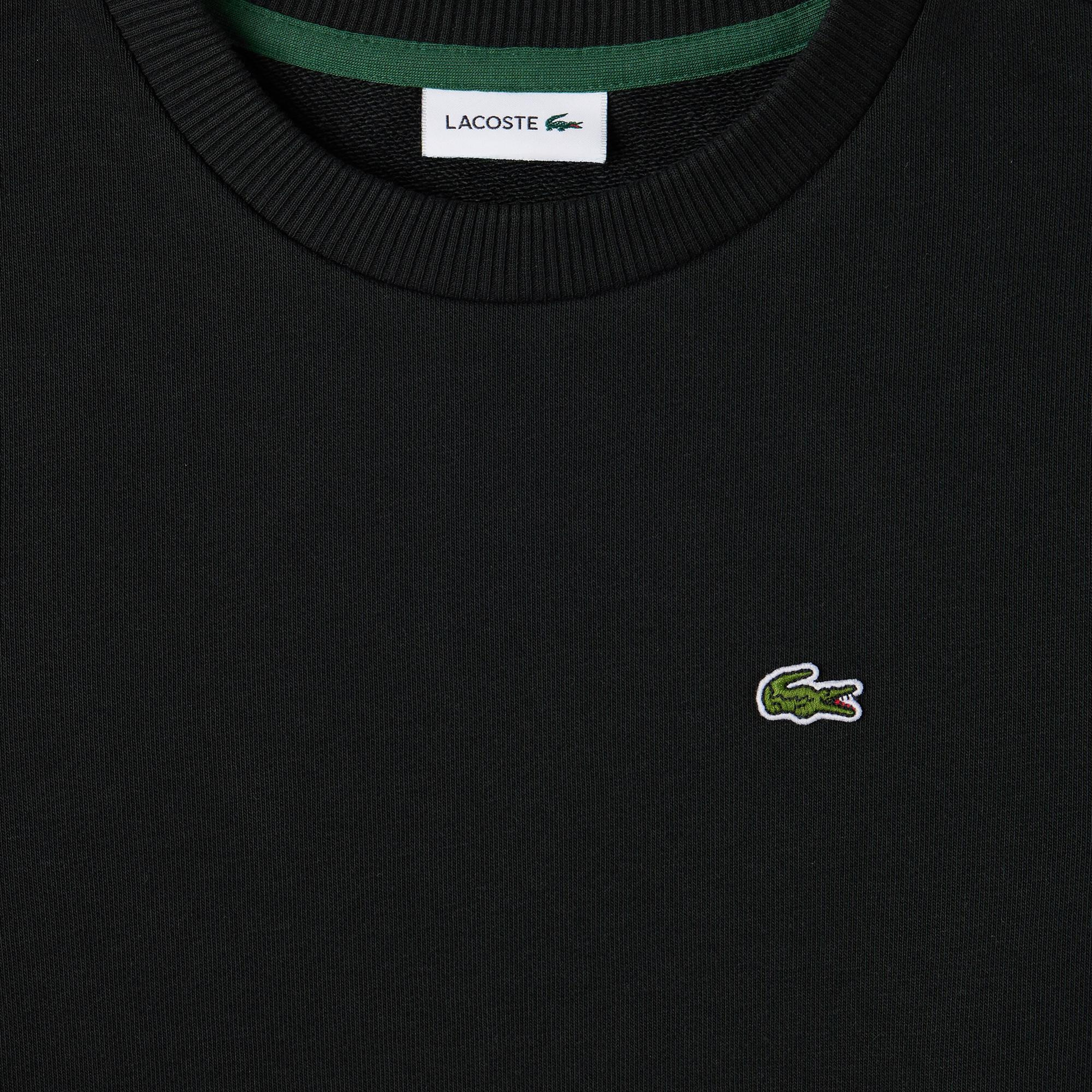 Lacoste Çocuk Bisiklet Yaka Siyah Sweatshirt