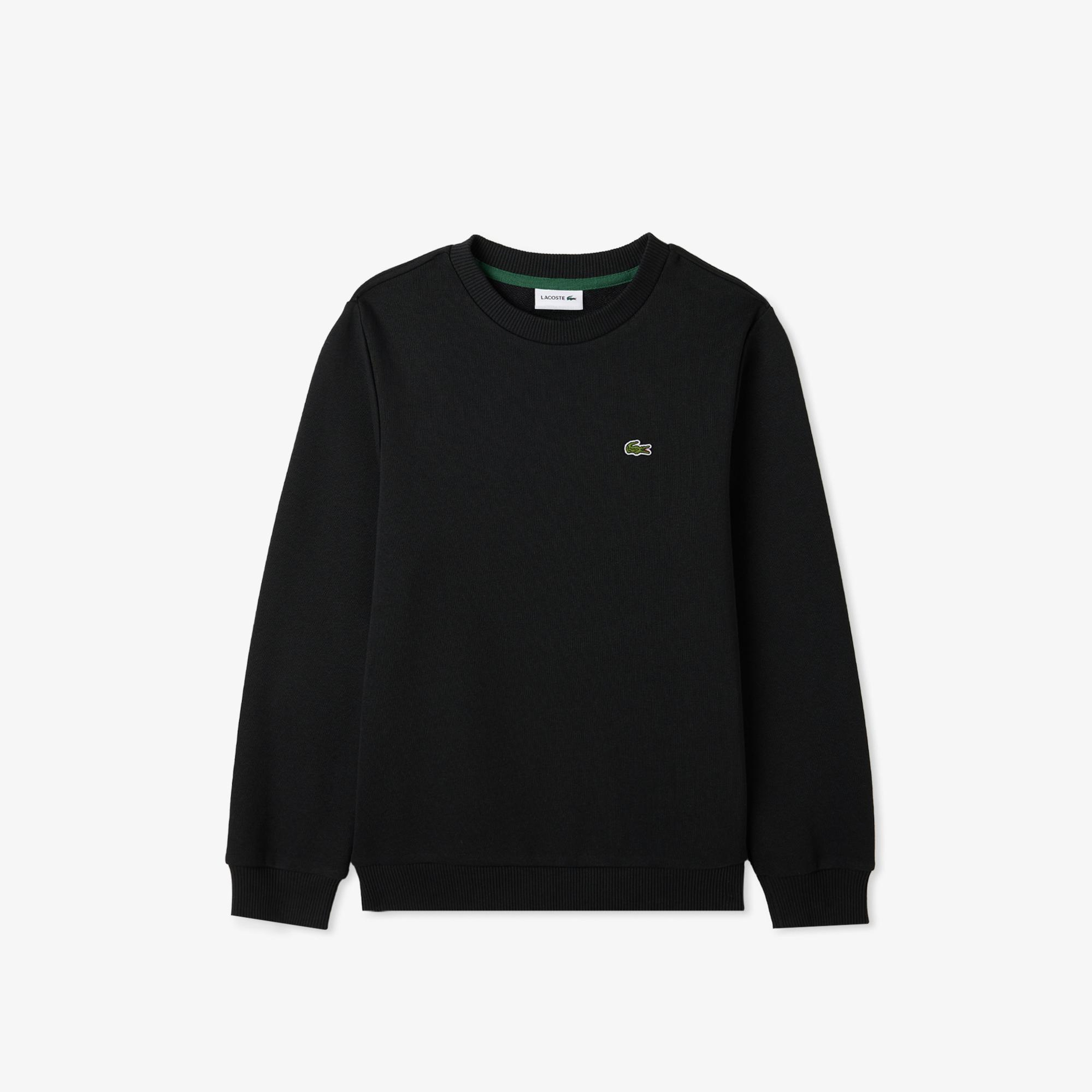 Lacoste Çocuk Bisiklet Yaka Siyah Sweatshirt
