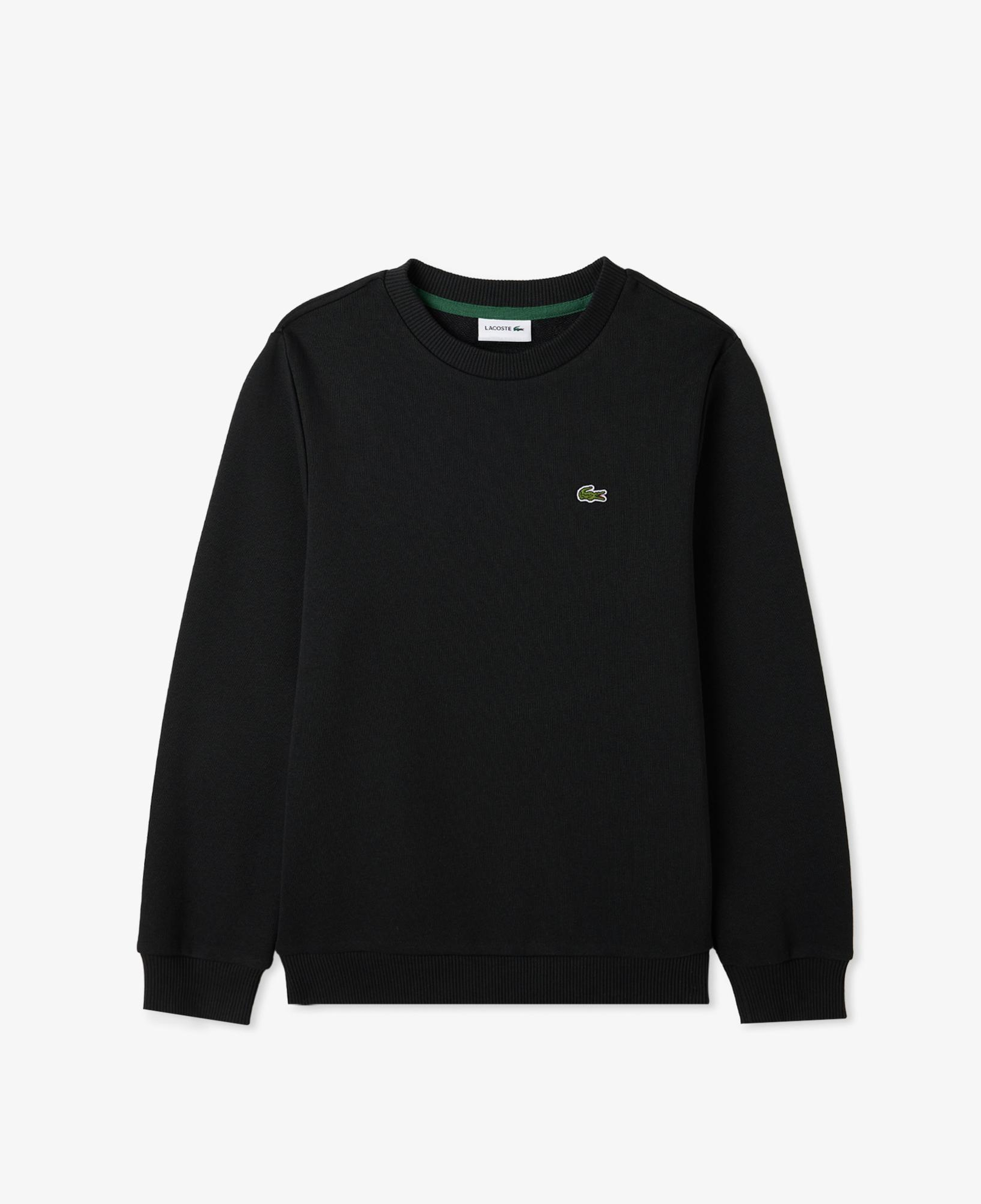 Lacoste Çocuk Bisiklet Yaka Siyah Sweatshirt
